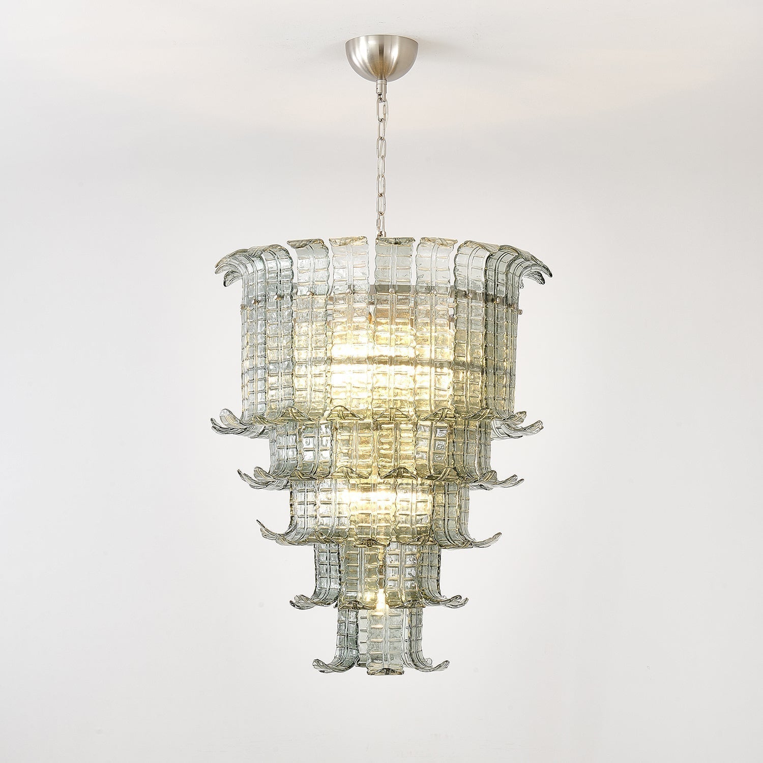 Aurora Chandelier Cascade Murano Glass Tiered Vintage - Neutralighting