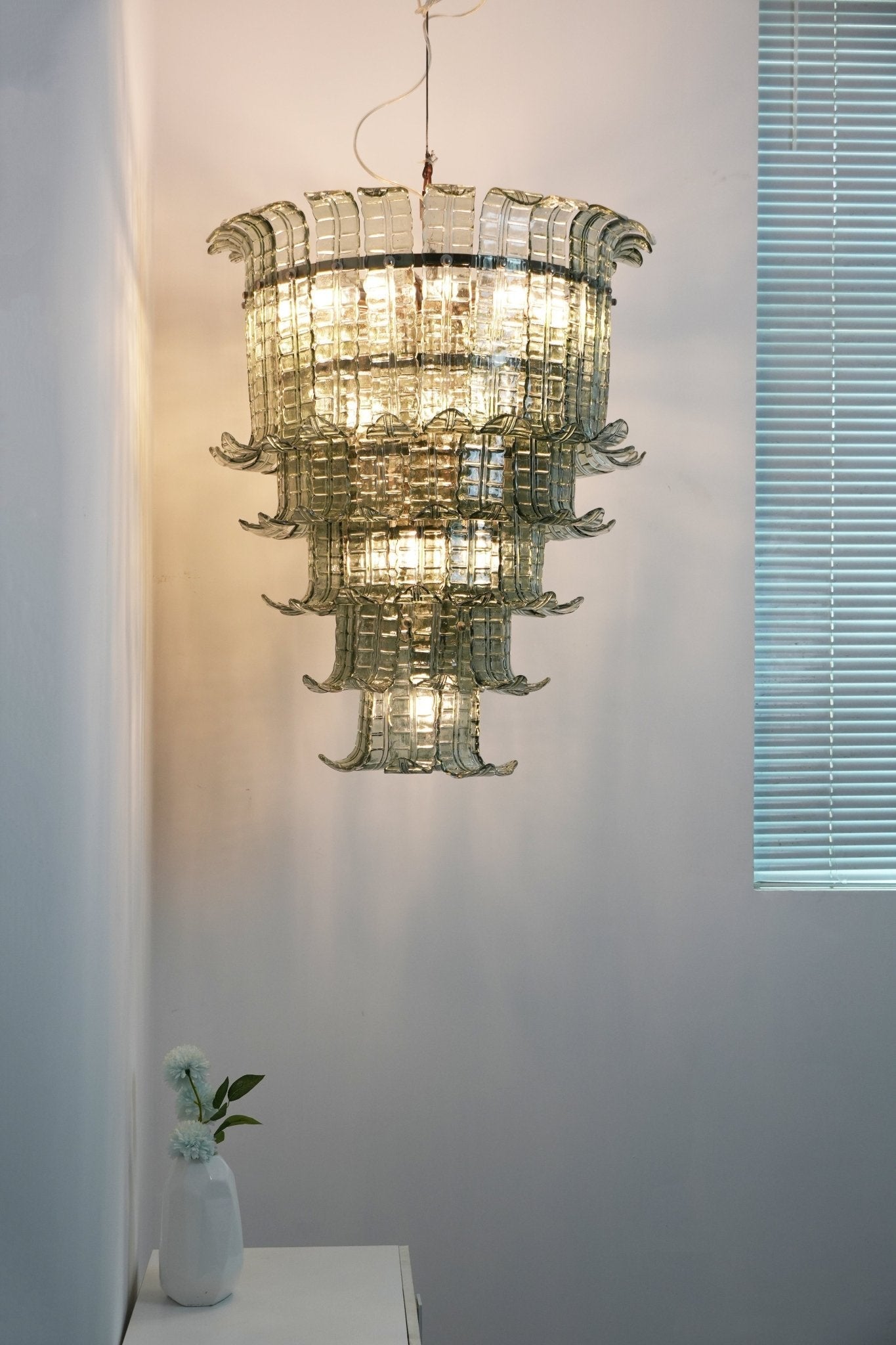 Aurora Chandelier Cascade Murano Glass Tiered Vintage - Neutralighting