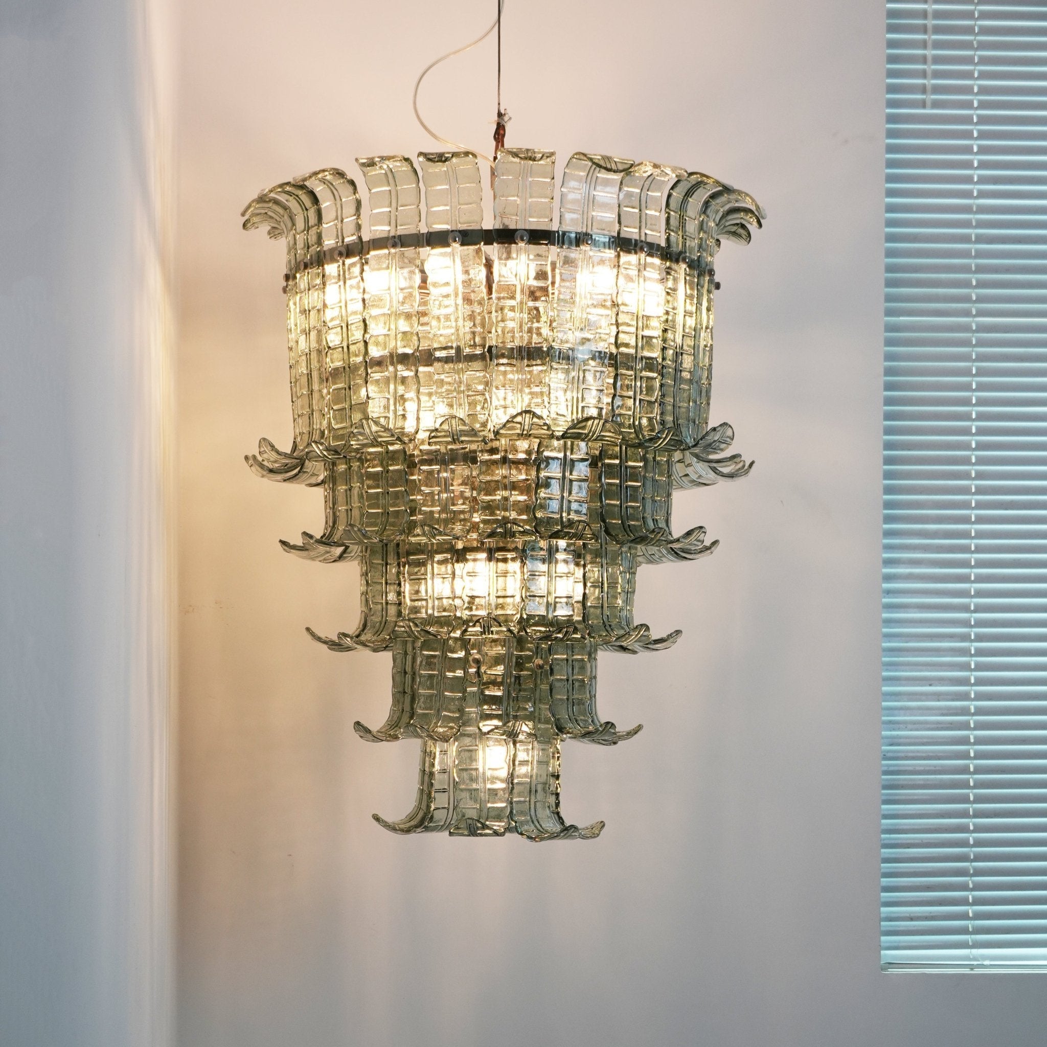 Aurora Chandelier Cascade Murano Glass Tiered Vintage - Neutralighting