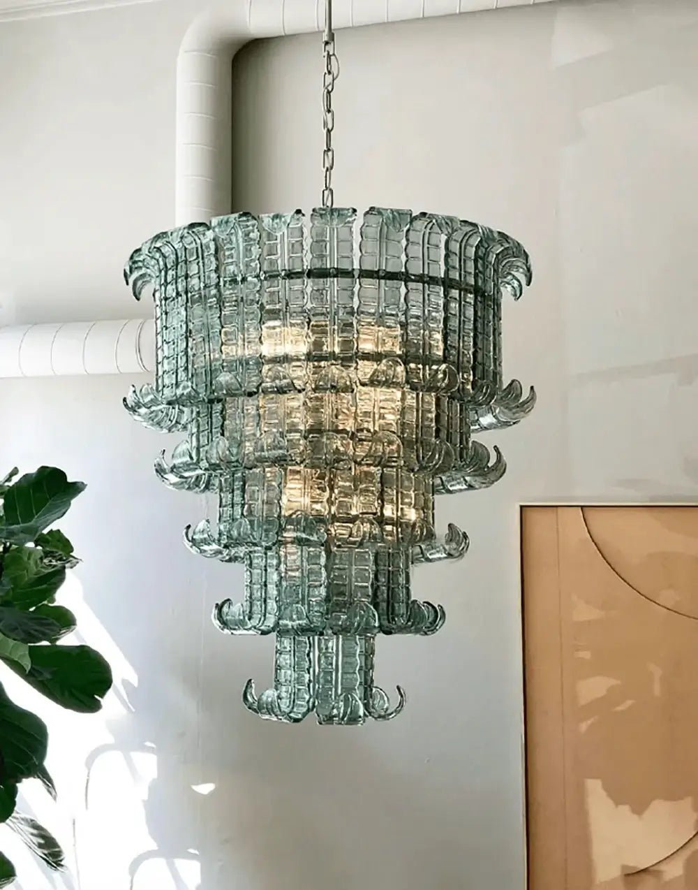 Aurora Chandelier Cascade Murano Glass Tiered Vintage - Neutralighting