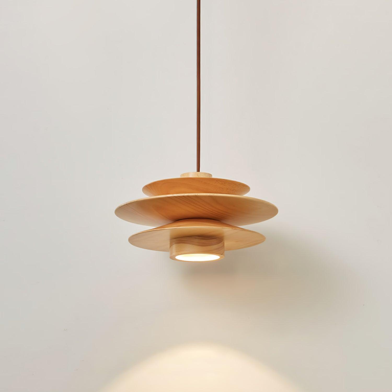 Eldora Holz Retro Pendelleuchte-Letslighting