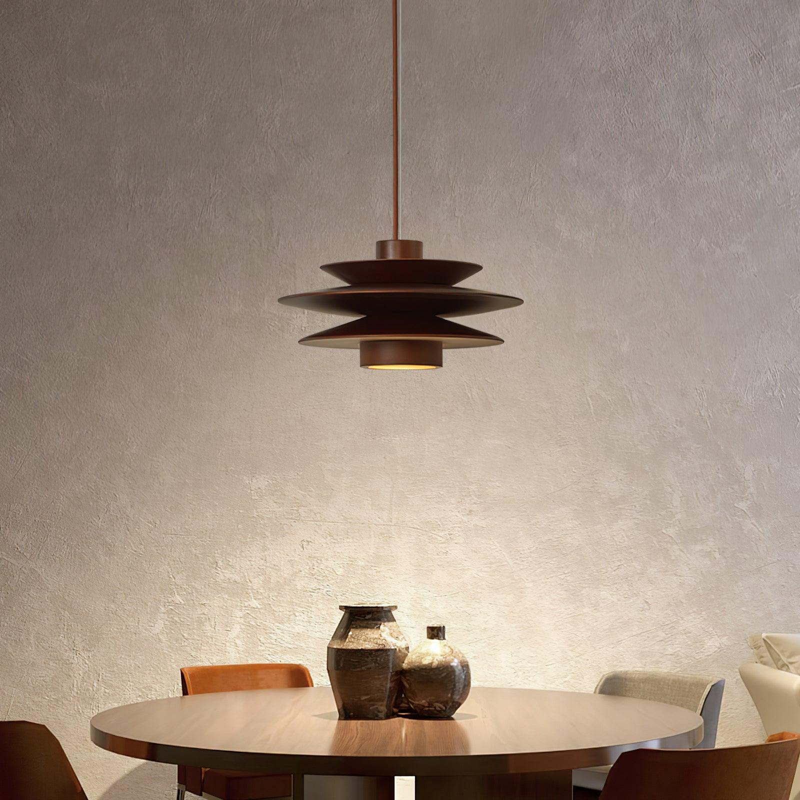 Eldora Holz Retro Pendelleuchte-Letslighting
