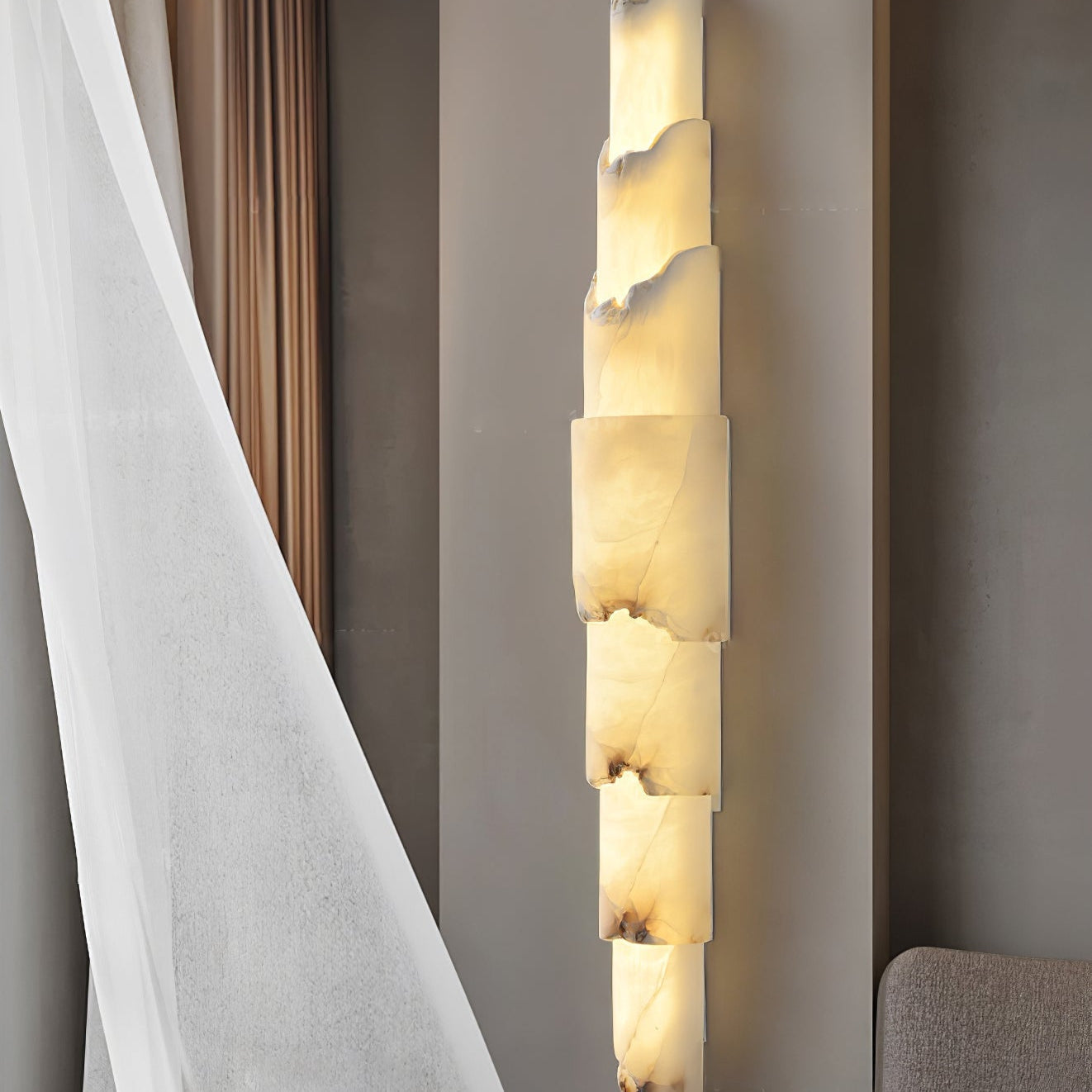 Elara Multi-layer Alabaster Wall Light - Neutralighting