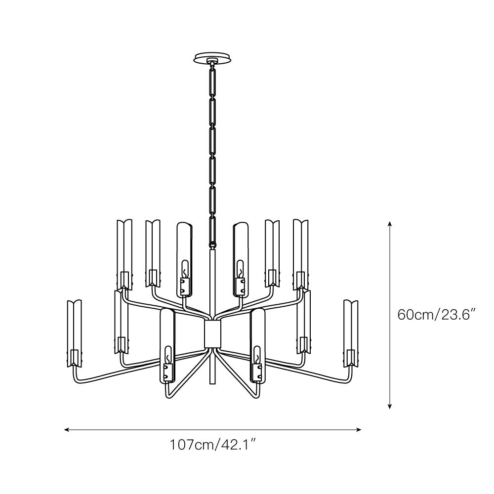 Cetalan Traditioneller Glas Kronleuchter-Letslighting