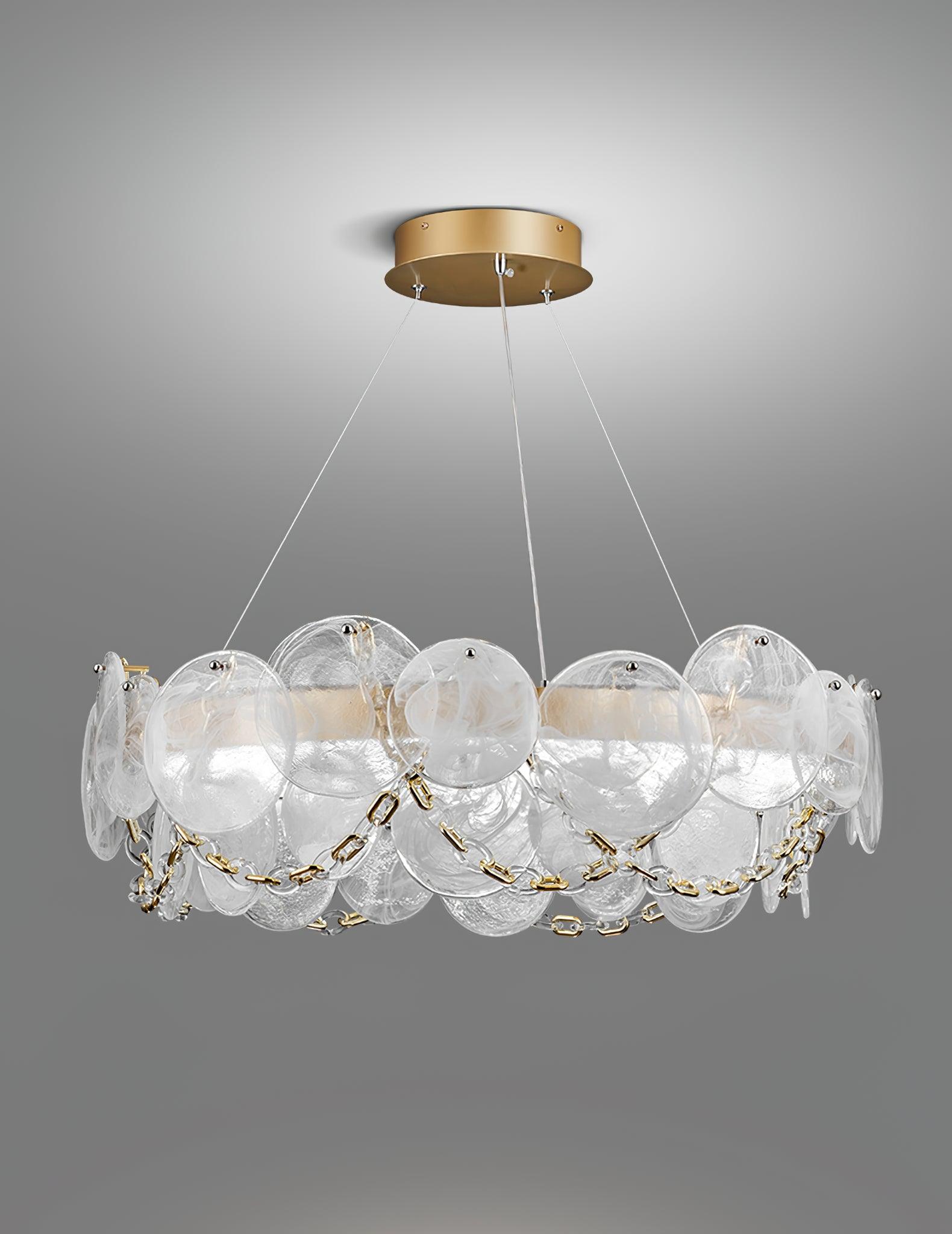 Ruby Luxus-Glas-Kronleuchter-Letslighting