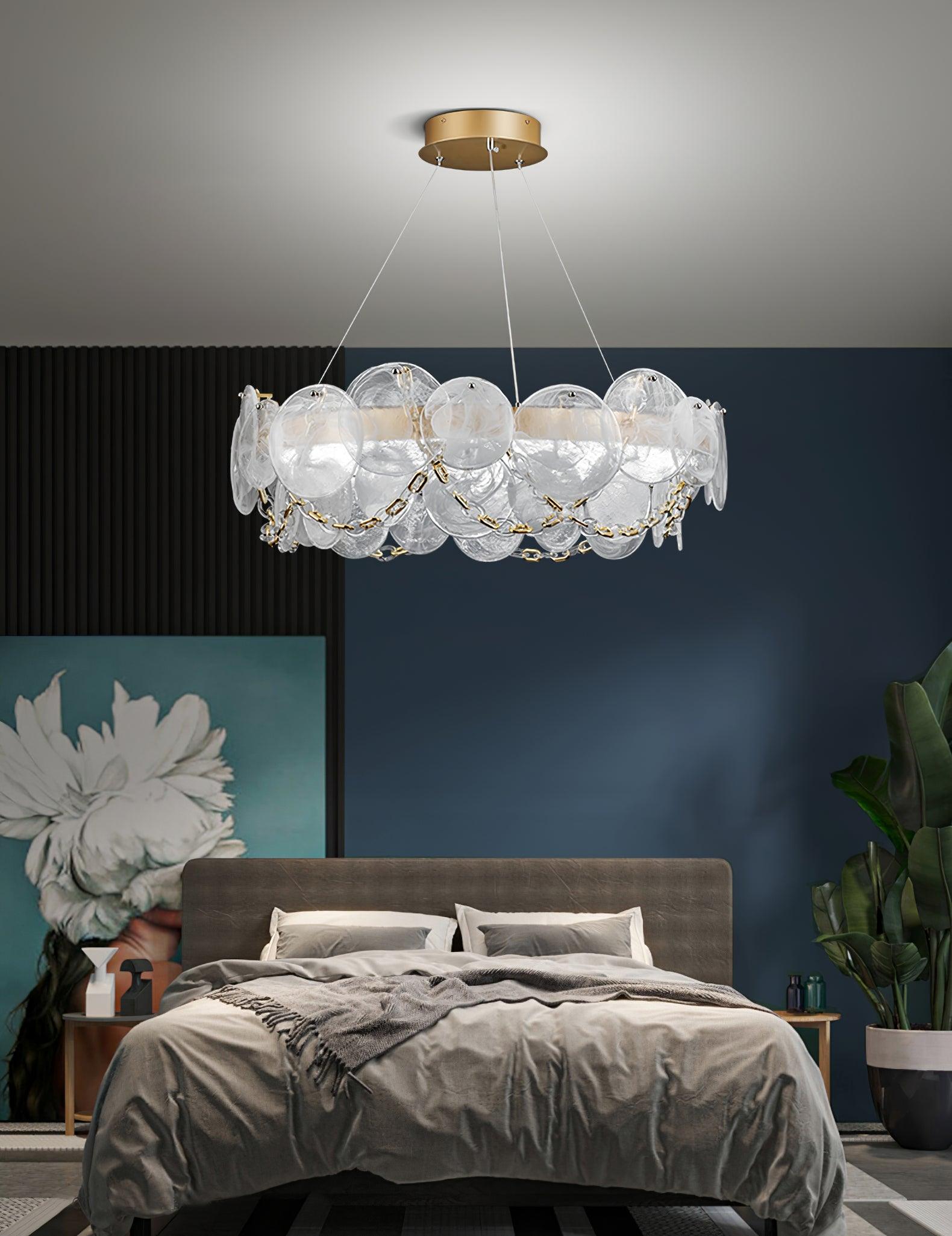Ruby Luxus-Glas-Kronleuchter-Letslighting