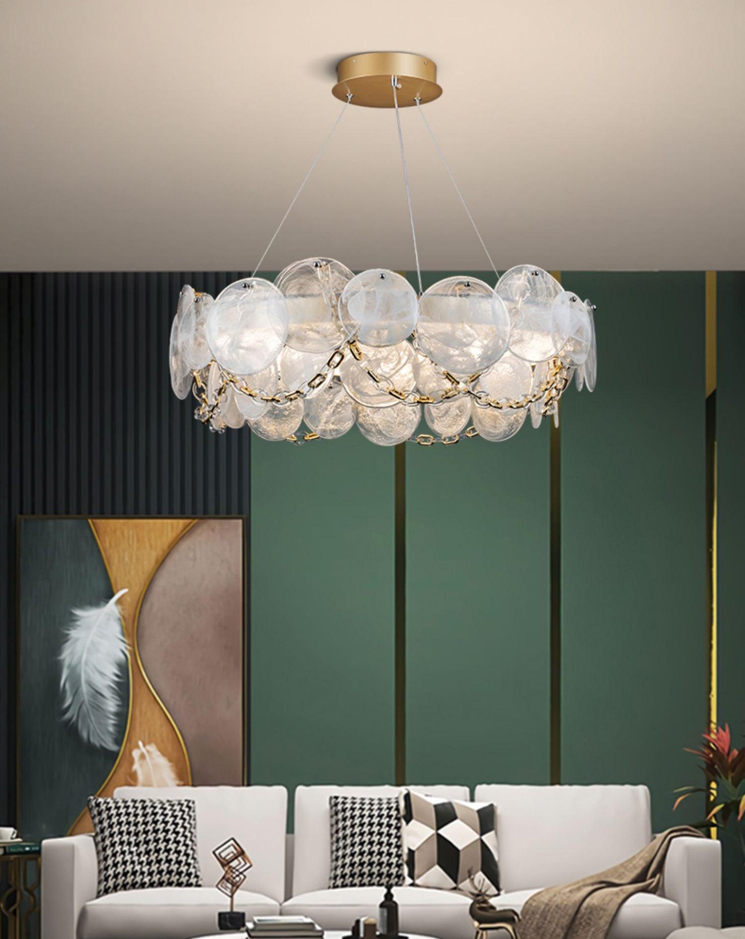 Ruby Luxus-Glas-Kronleuchter-Letslighting