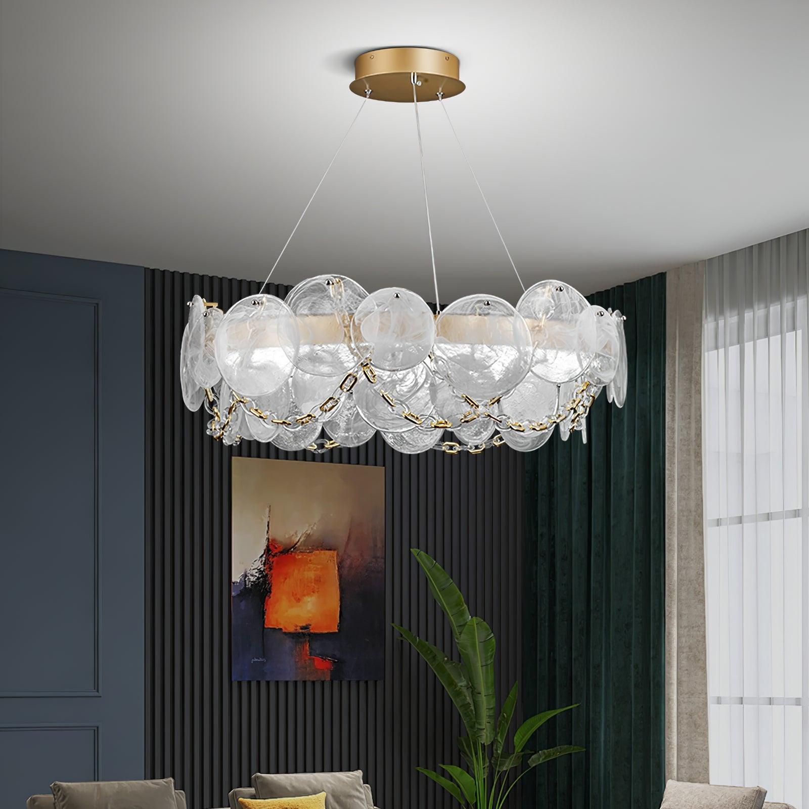 Ruby Luxus-Glas-Kronleuchter-Letslighting