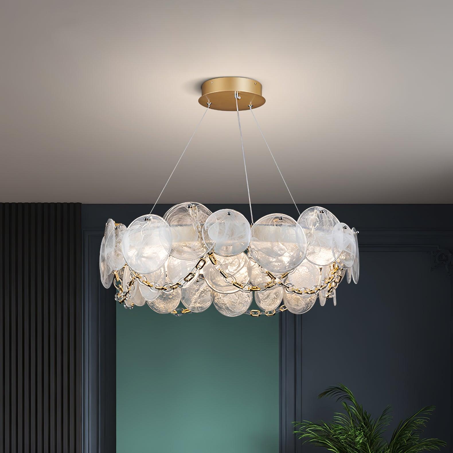 Ruby Luxus-Glas-Kronleuchter-Letslighting