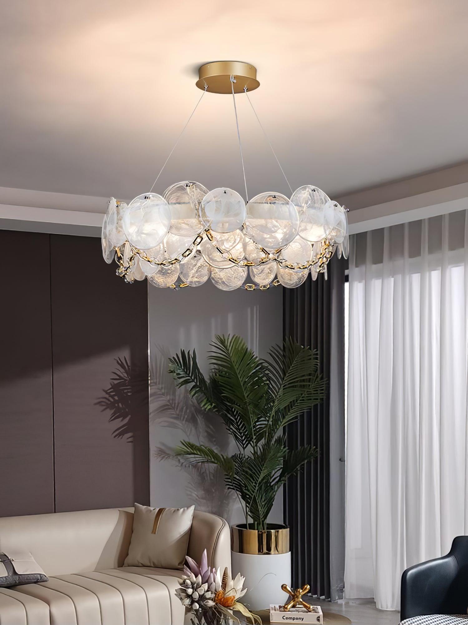 Ruby Luxus-Glas-Kronleuchter-Letslighting