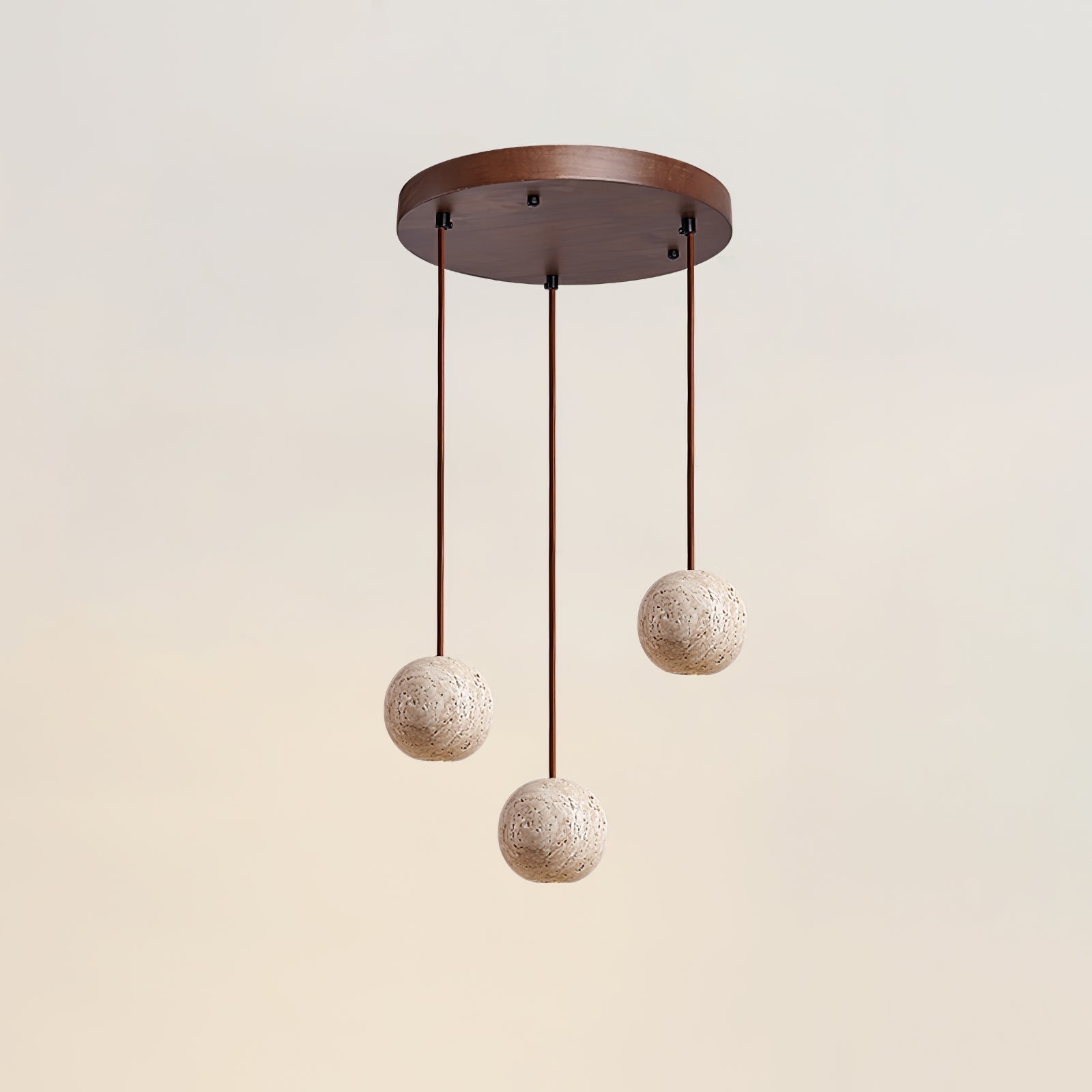Trio Travertine Pendant Light - Neutralighting