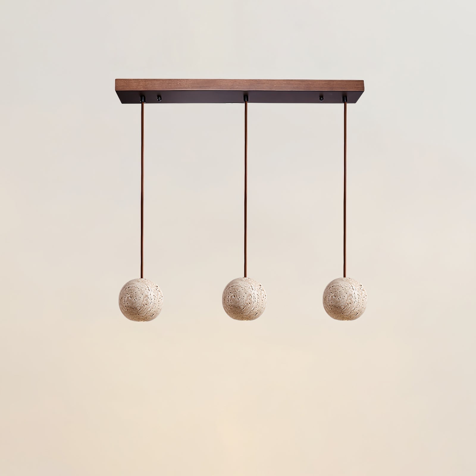 Trio Travertine Pendant Light - Neutralighting