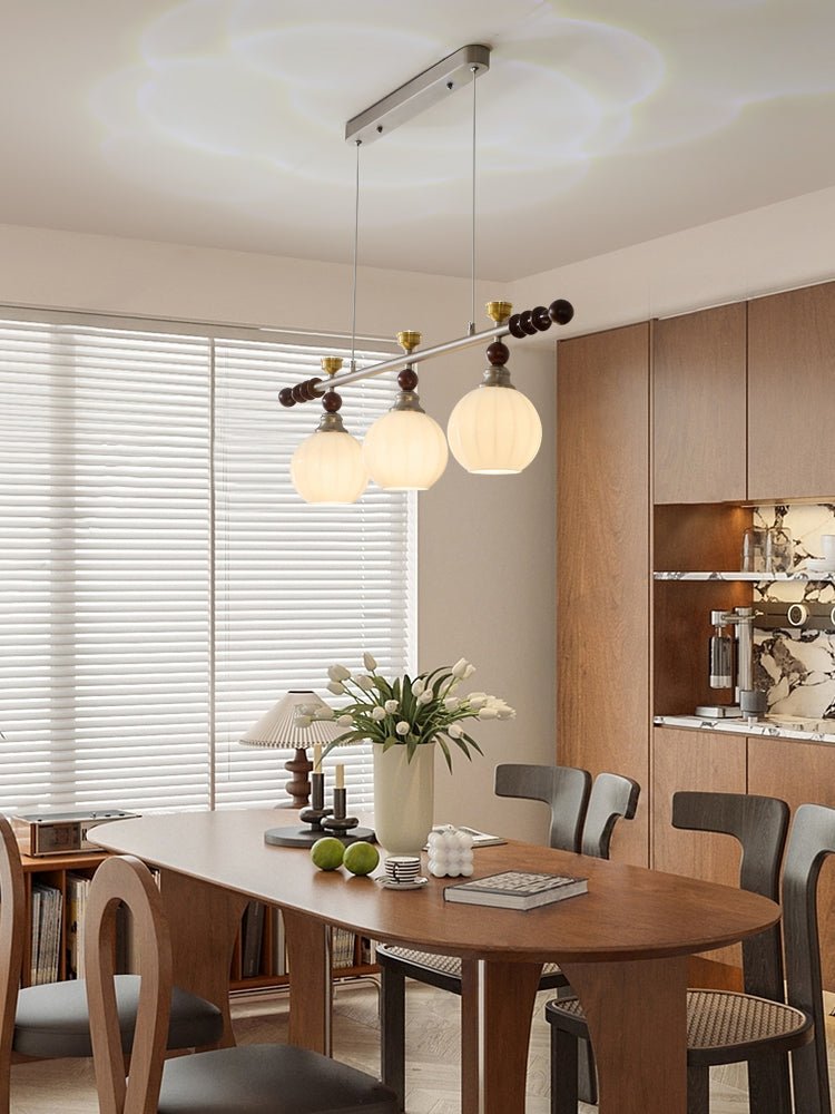 Otheia Eleganz Vintage Linear Holz Pendelleuchte-Letslighting