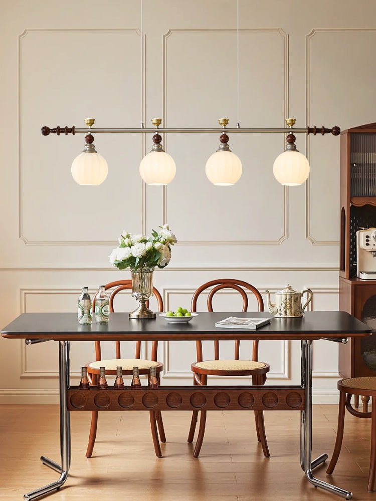 Otheia Eleganz Vintage Linear Holz Pendelleuchte-Letslighting