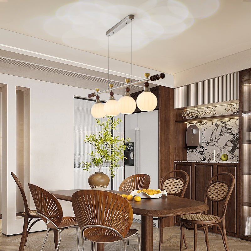Otheia Eleganz Vintage Linear Holz Pendelleuchte-Letslighting