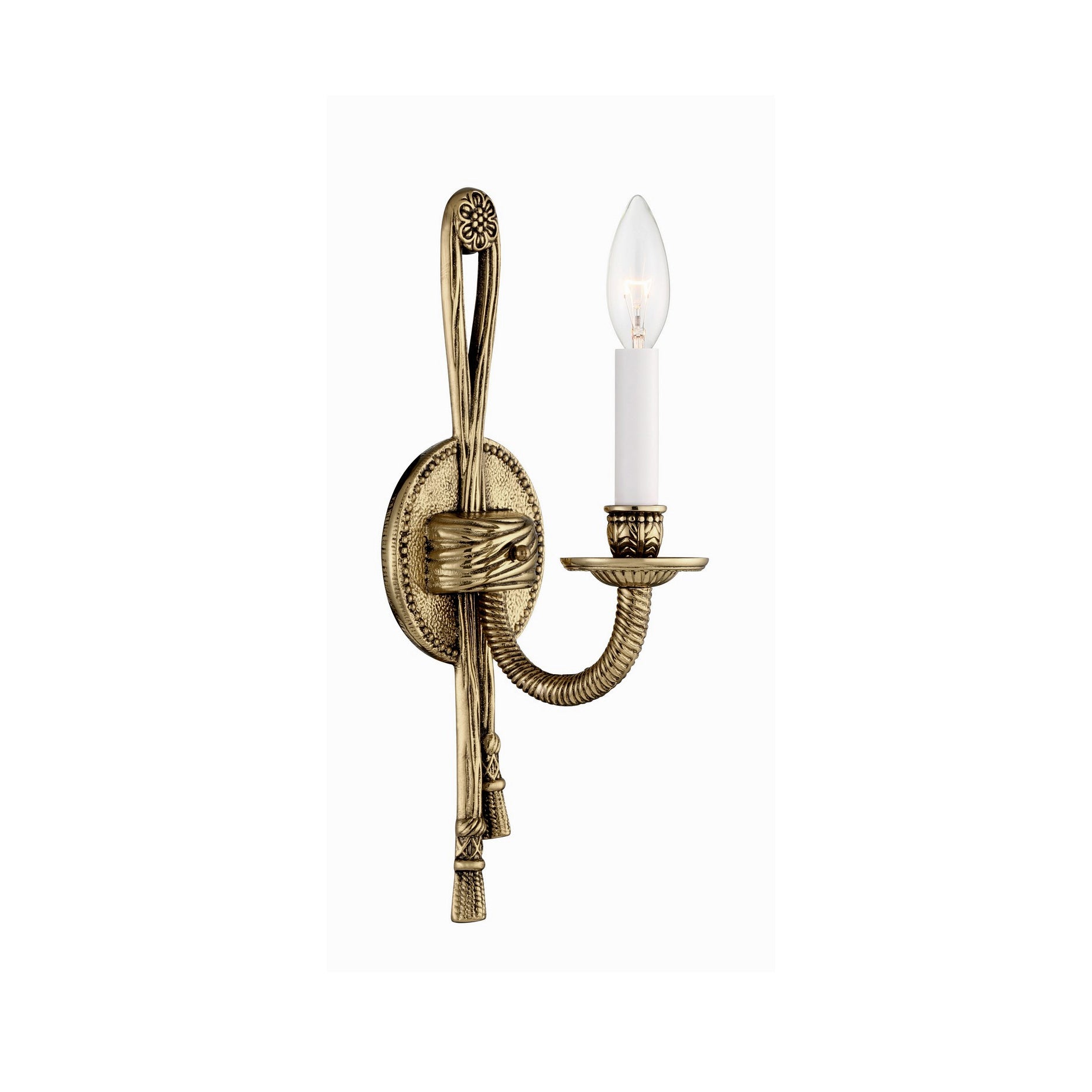 Juno Industrielle Vintage Wandleuchte aus Messing-Letslighting