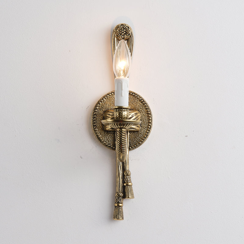 Juno Industrielle Vintage Wandleuchte aus Messing-Letslighting