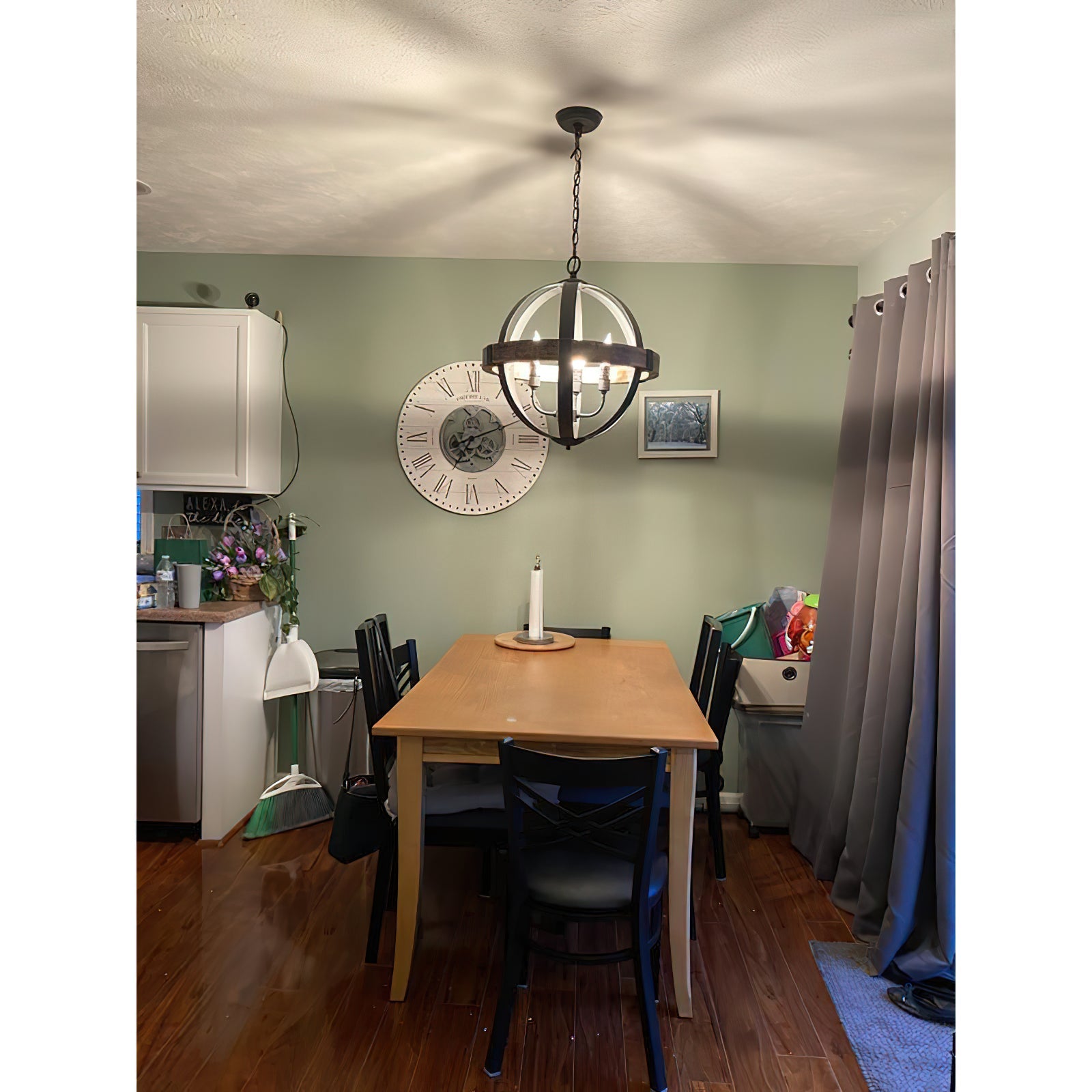 Luxe Vintage Industrial Holz Pendelleuchte-Letslighting
