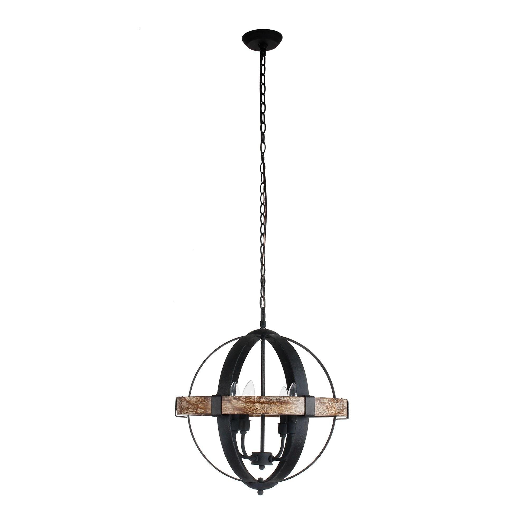 Luxe Vintage Industrial Holz Pendelleuchte-Letslighting