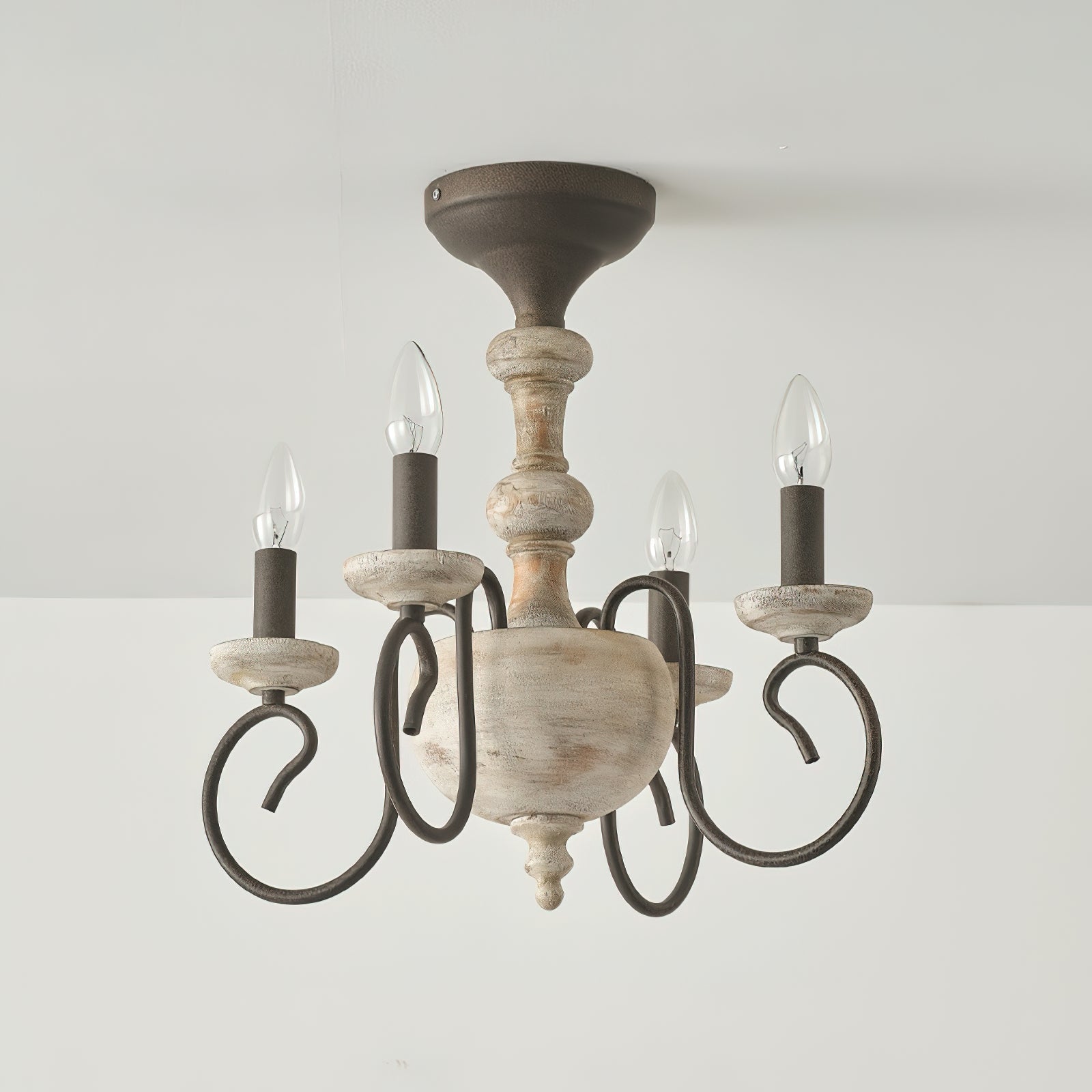 Myst Vintage Deckenleuchte aus Holz-Letslighting