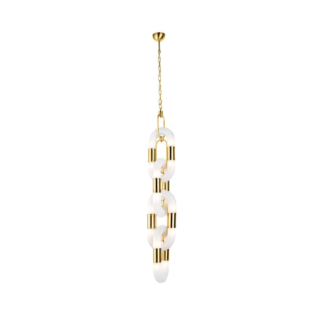 Flamara Moderne Pendelleuchte Edelstahl Kettendesign-Letslighting