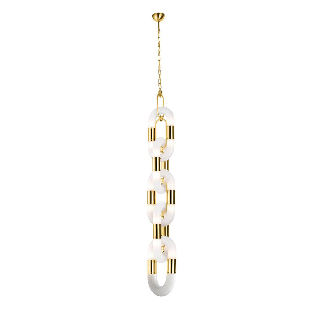 Flamara Moderne Pendelleuchte Edelstahl Kettendesign-Letslighting