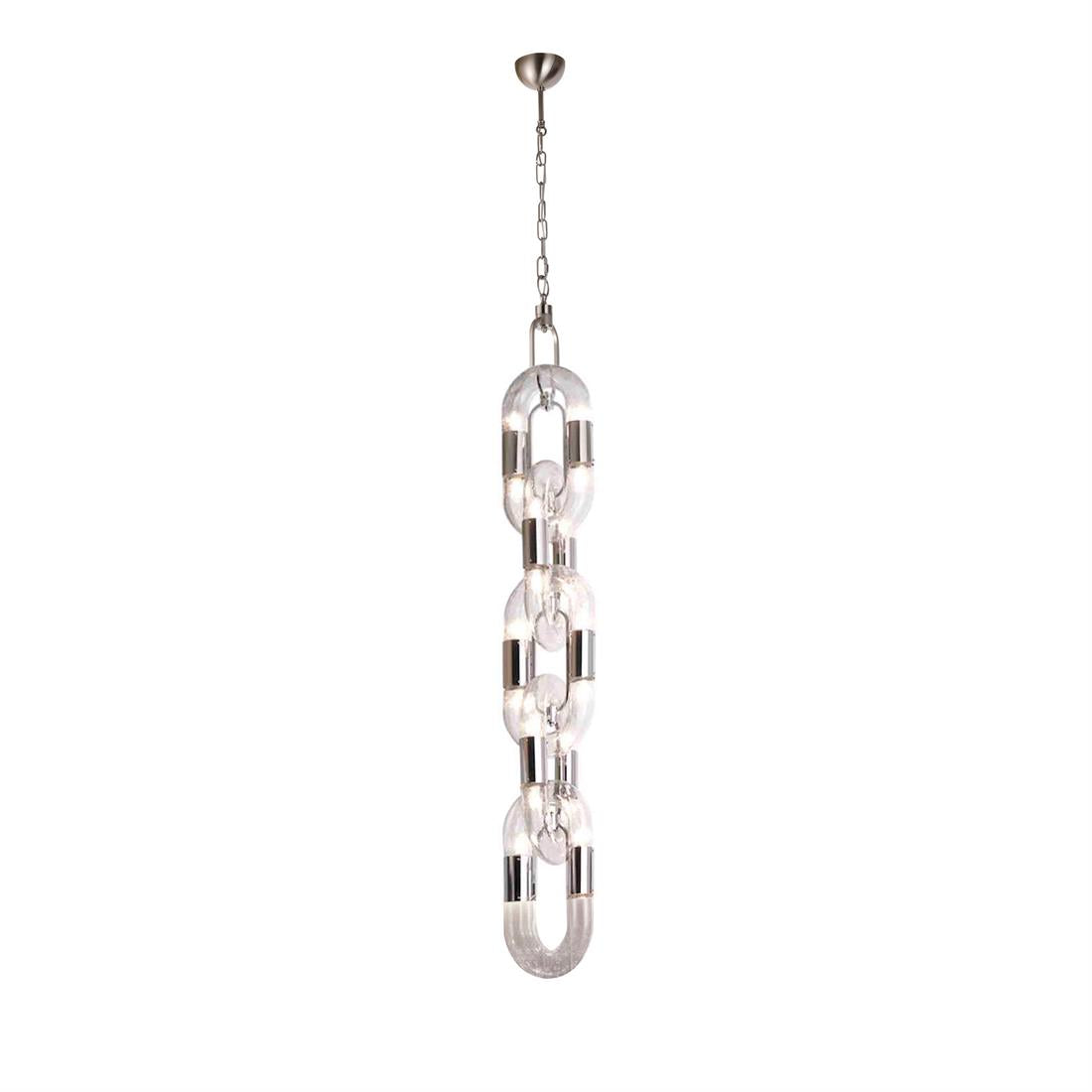 Flamara Moderne Pendelleuchte Edelstahl Kettendesign-Letslighting