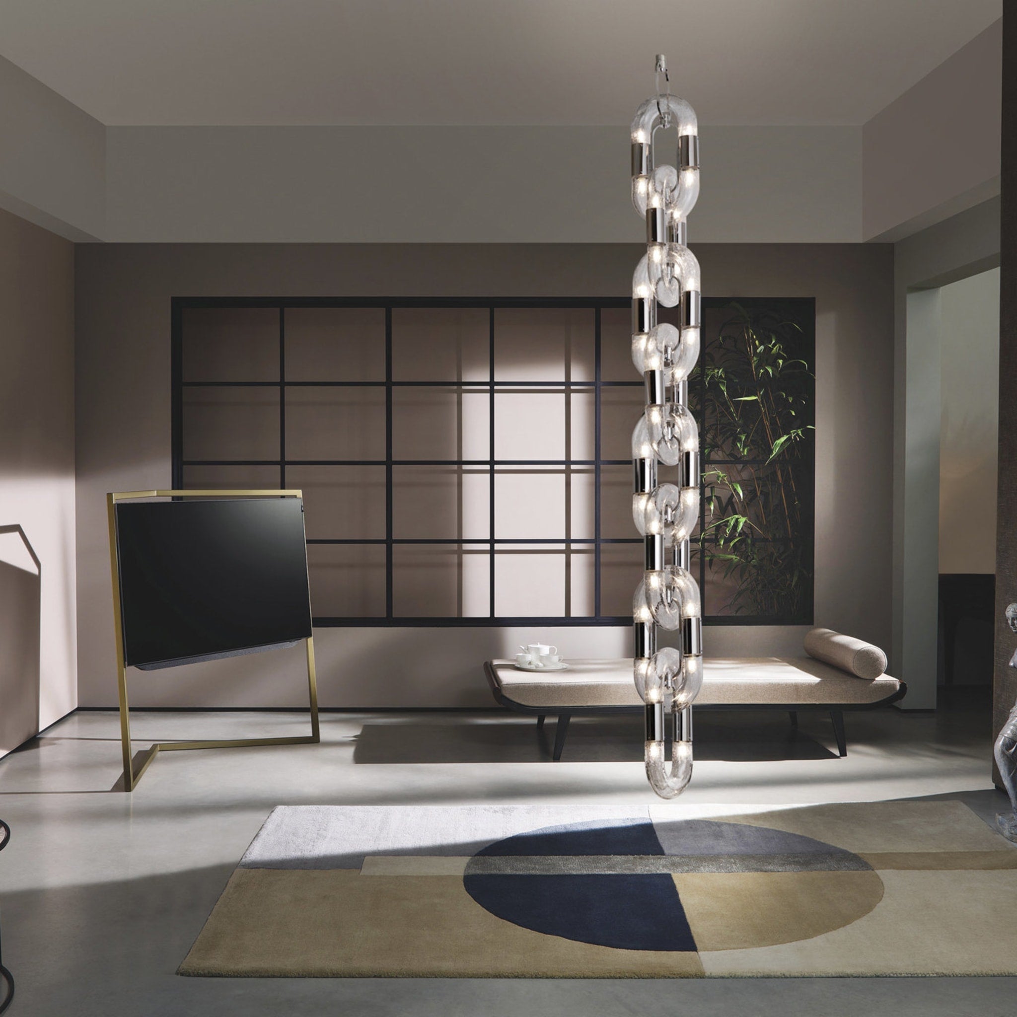 Flamara Moderne Pendelleuchte Edelstahl Kettendesign-Letslighting