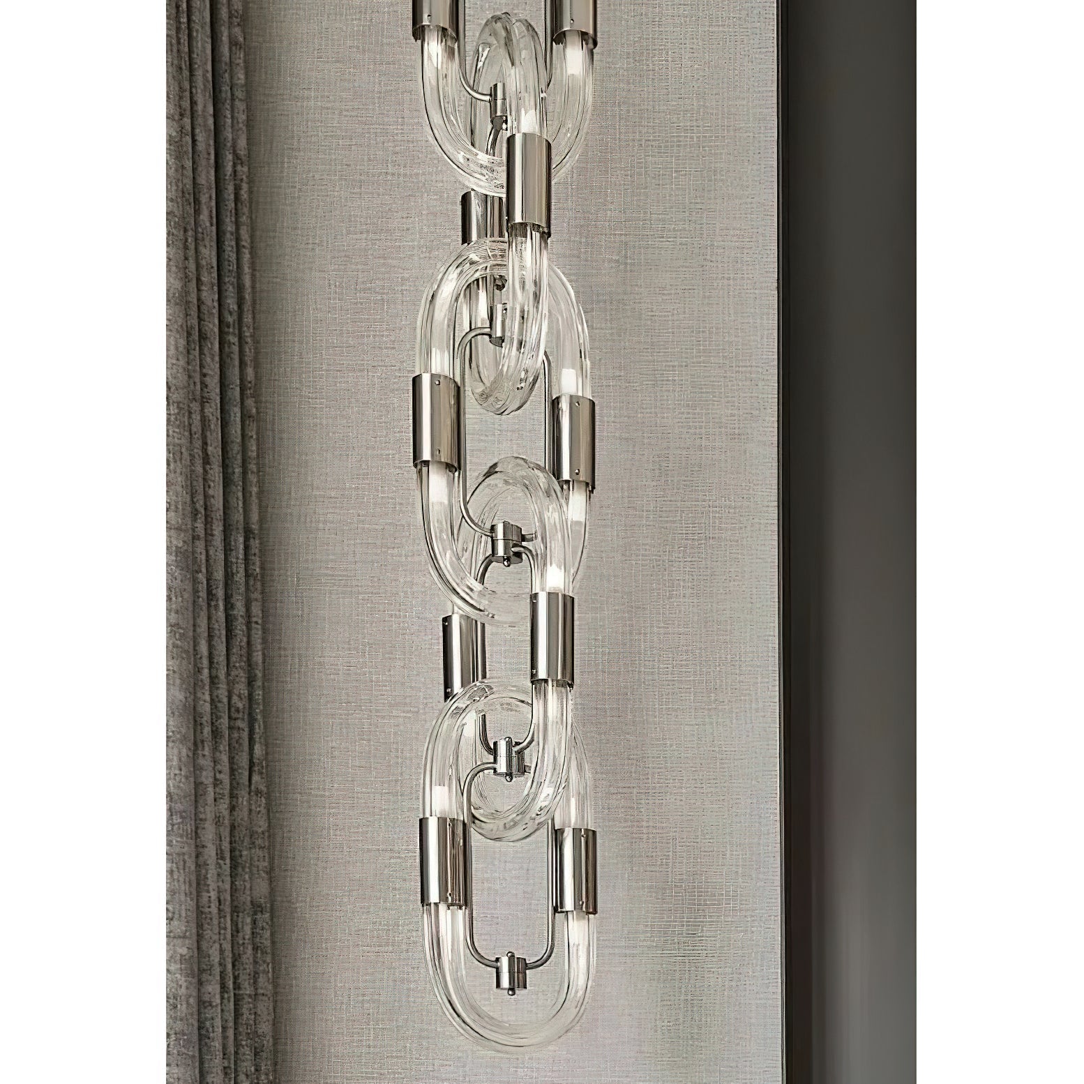 Flamara Moderne Pendelleuchte Edelstahl Kettendesign-Letslighting
