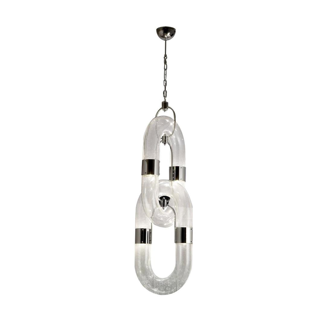 Flamara Moderne Pendelleuchte Edelstahl Kettendesign-Letslighting