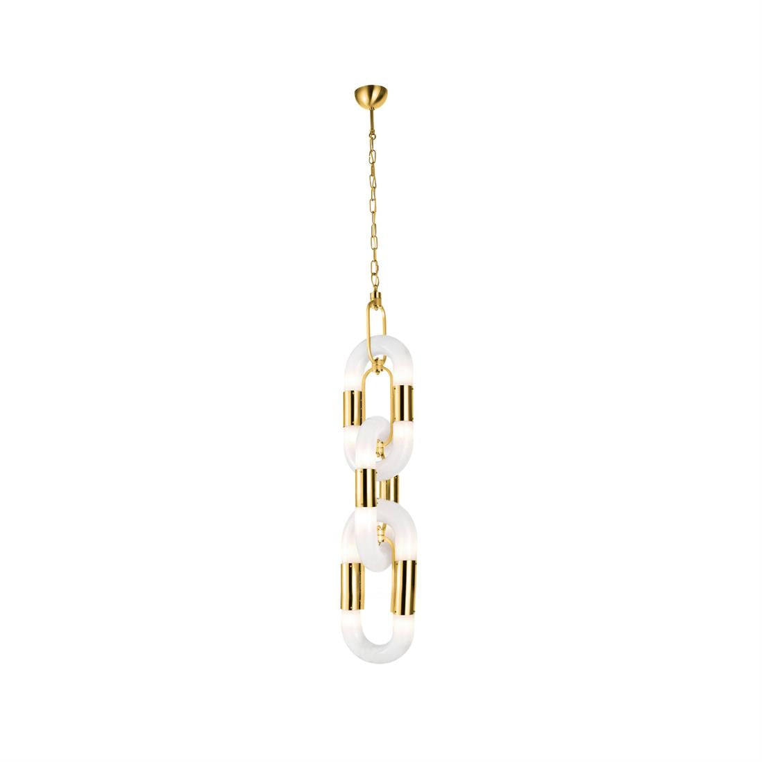 Flamara Moderne Pendelleuchte Edelstahl Kettendesign-Letslighting