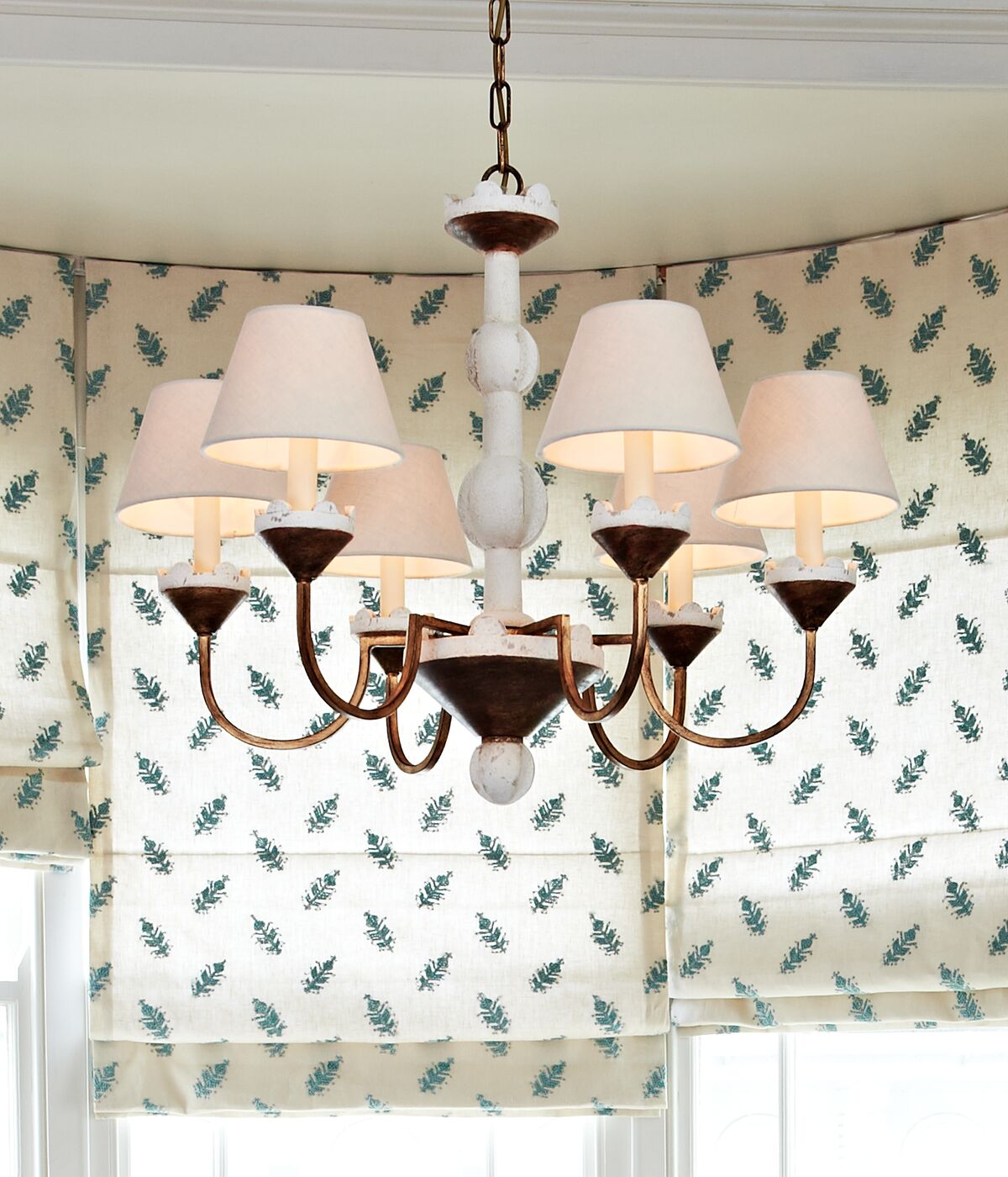 Quest Eleganter Vintage-Stoff-Kronleuchter-Letslighting