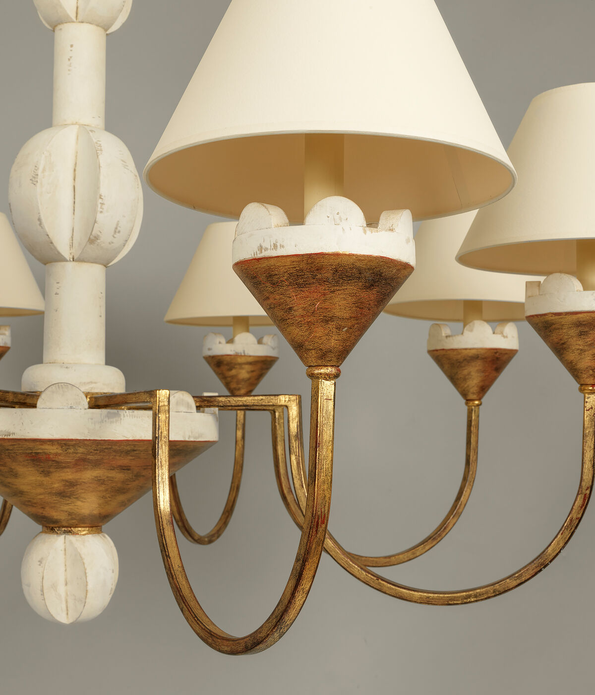 Quest Eleganter Vintage-Stoff-Kronleuchter-Letslighting