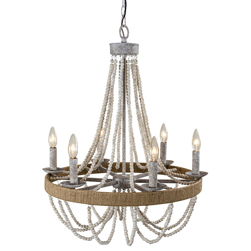 Rise Traditioneller Vintage-Kronleuchter aus Holz-Letslighting