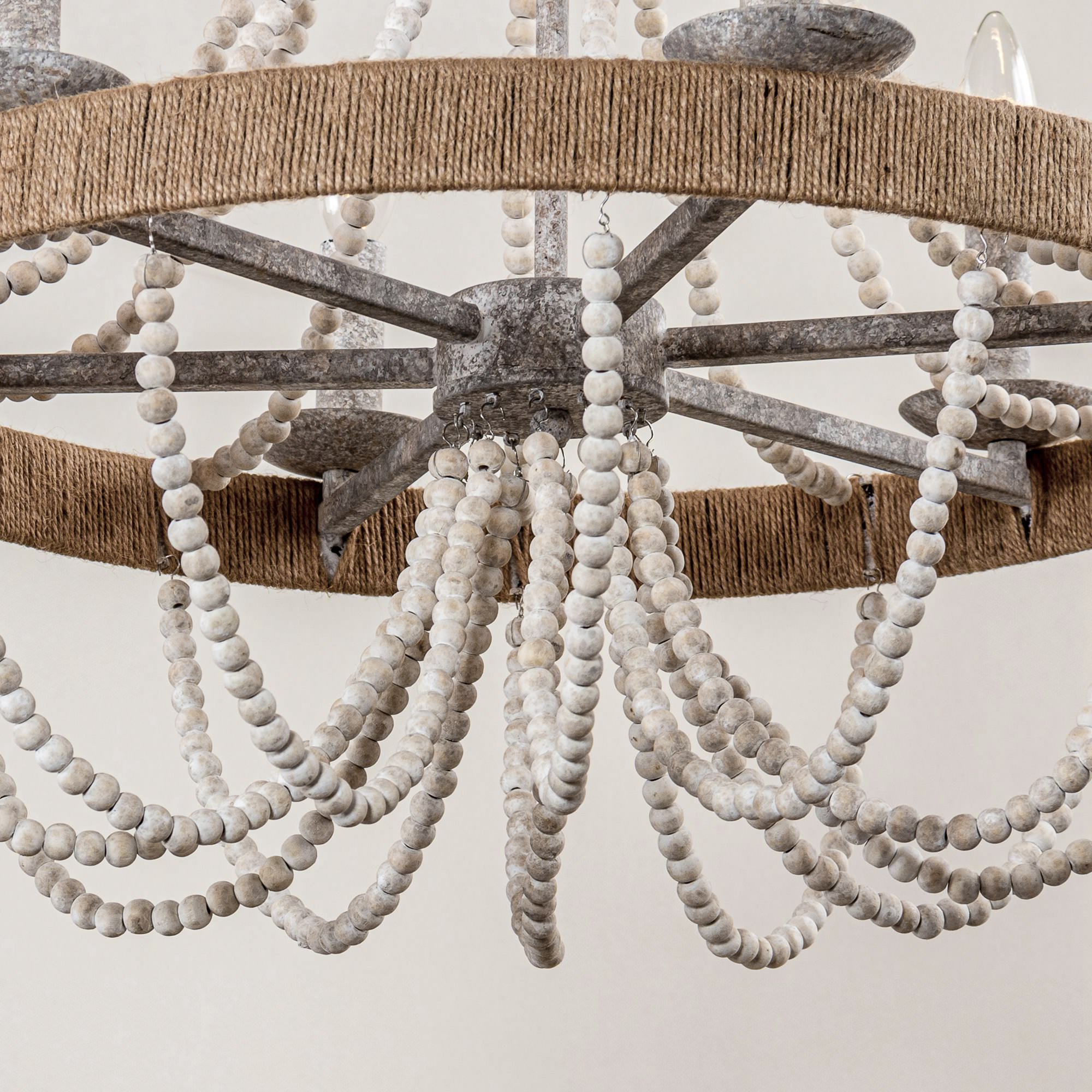 Rise Traditioneller Vintage-Kronleuchter aus Holz-Letslighting