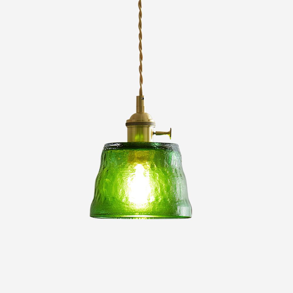 Tatum Messing Glas Vintage Pendelleuchte-Letslighting