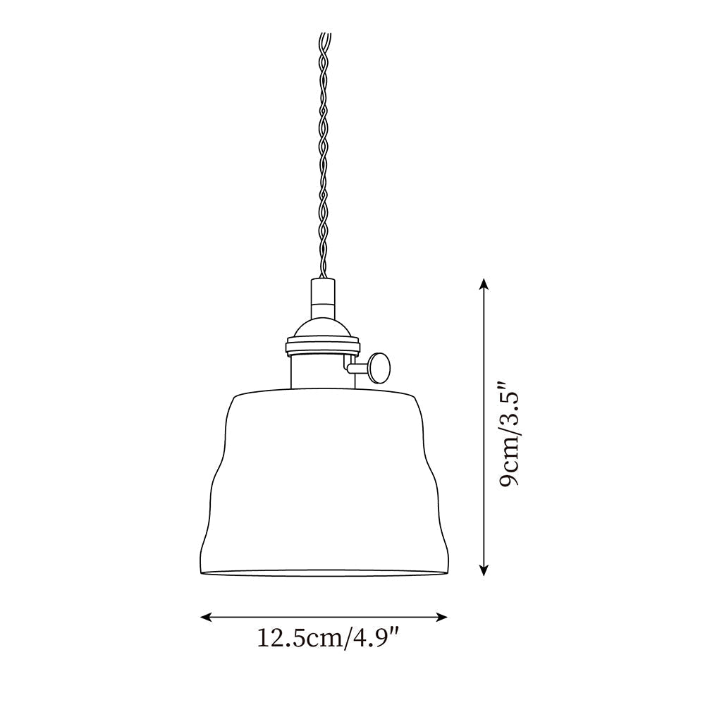 Tatum Messing Glas Vintage Pendelleuchte-Letslighting