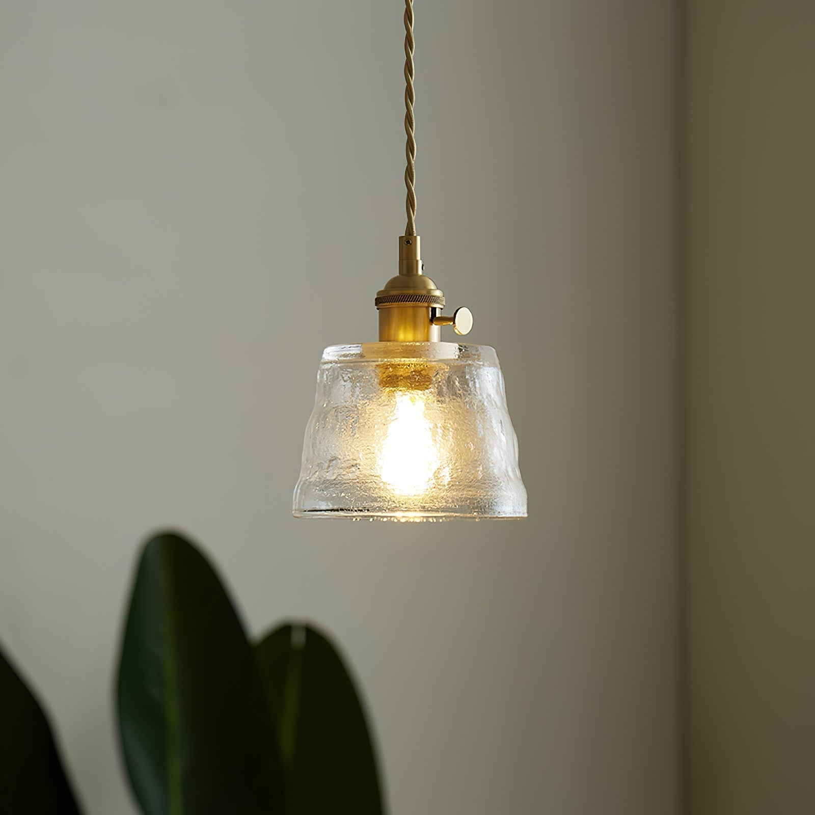 Tatum Messing Glas Vintage Pendelleuchte-Letslighting
