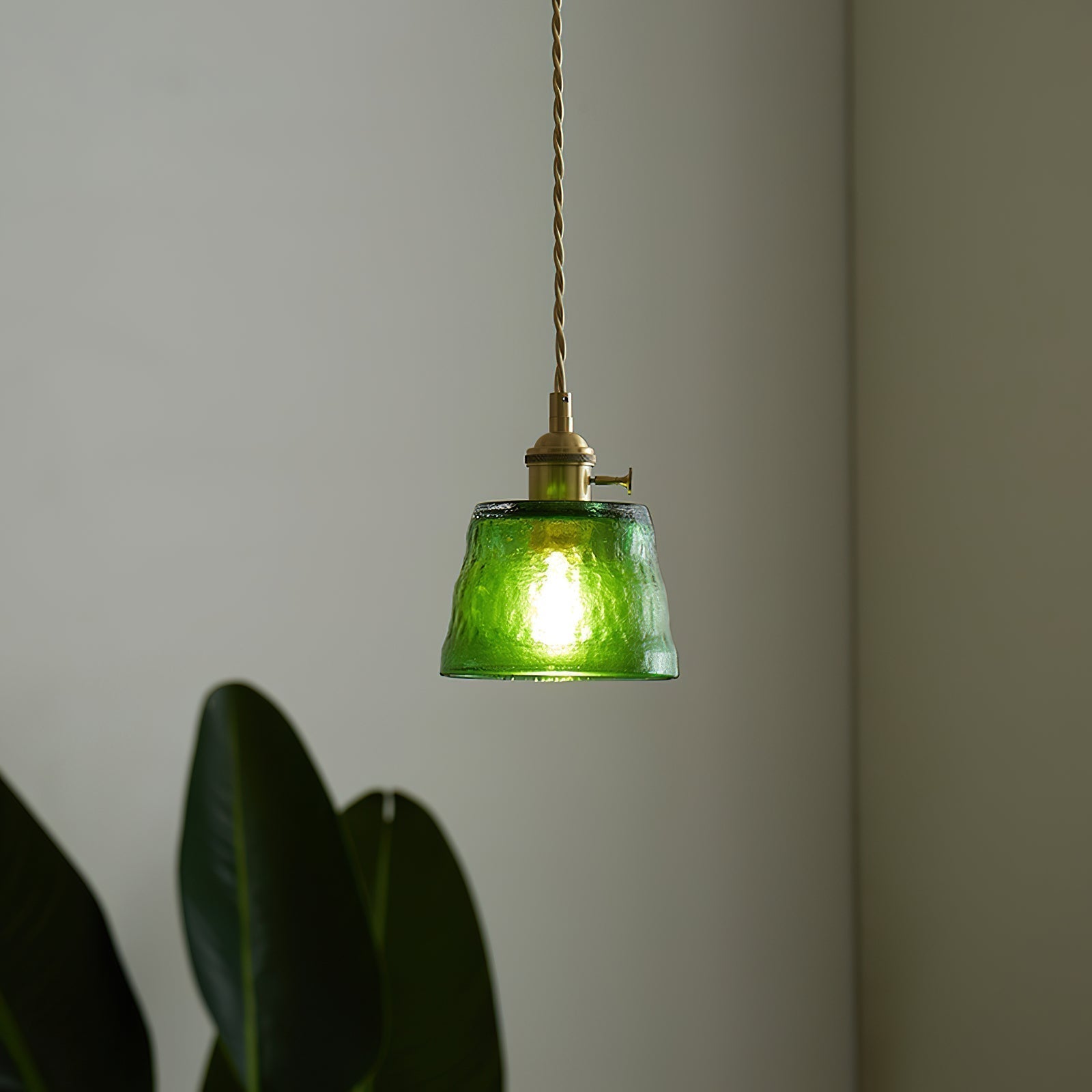 Tatum Messing Glas Vintage Pendelleuchte-Letslighting