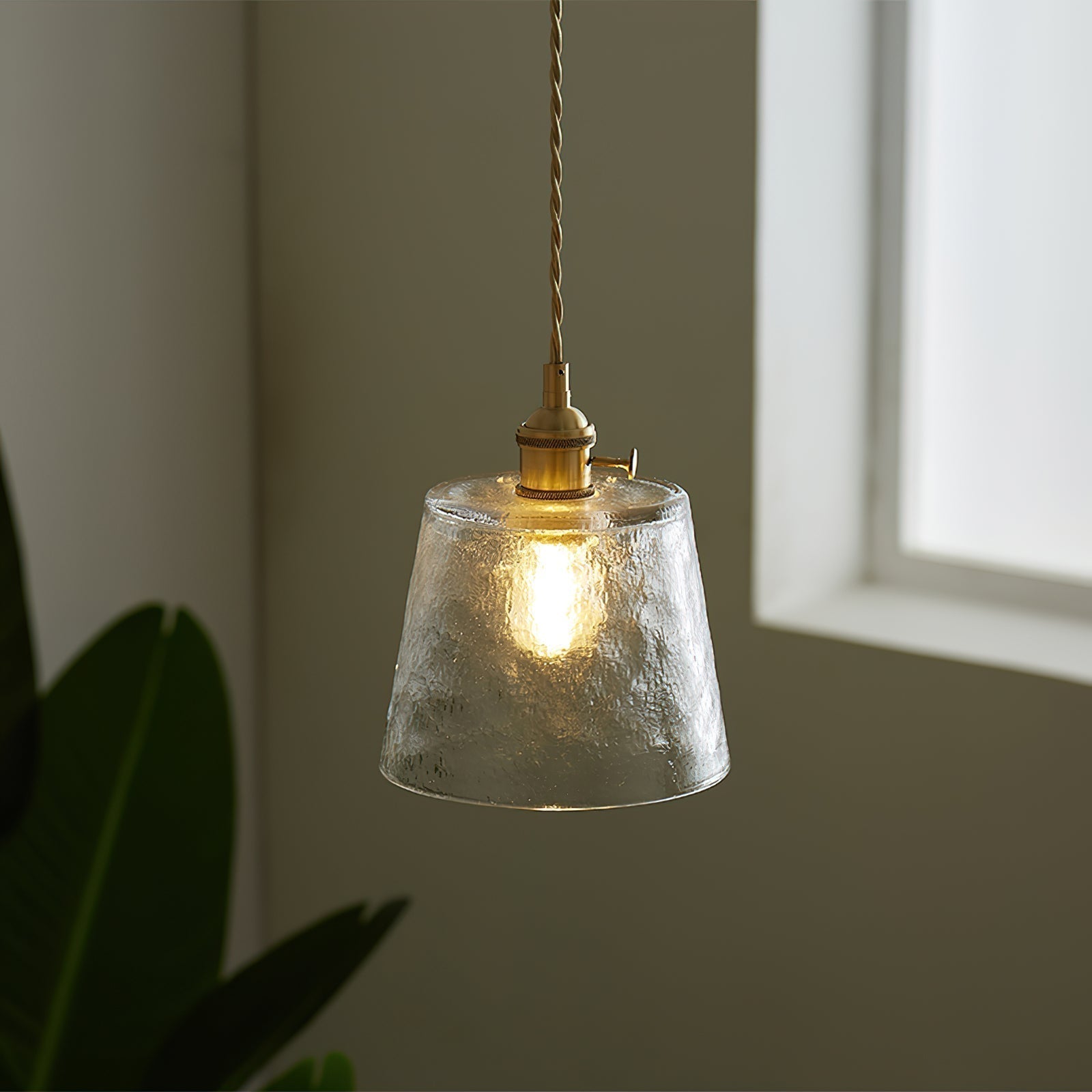 Tatum Messing Glas Vintage Pendelleuchte-Letslighting