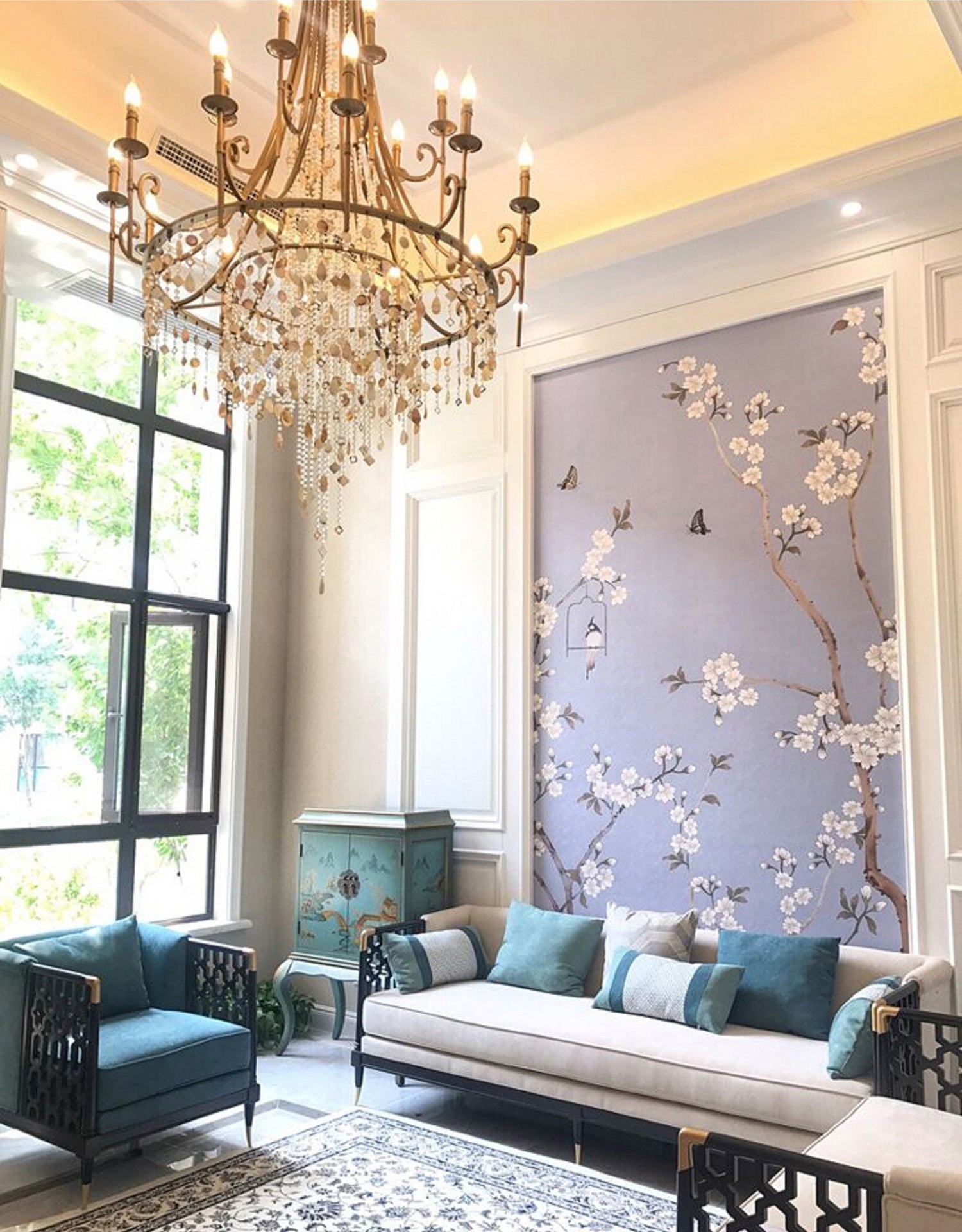 Trove Postmodern Luxury Natural Metal Alabaster Chandelier - Letslighting