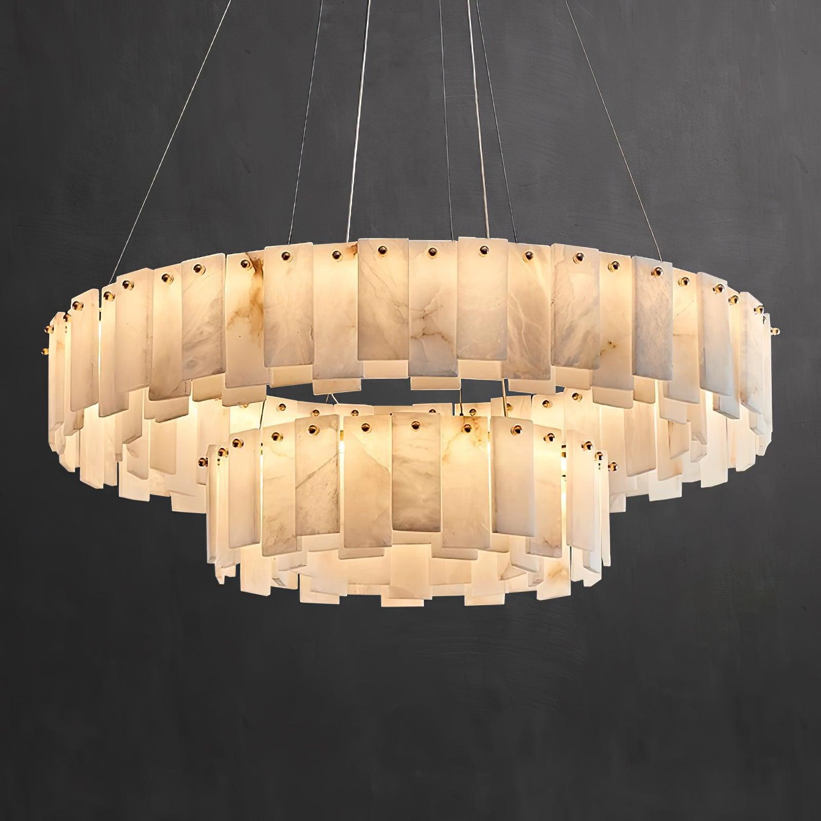 Vodore Alabaster Pendant Light Chandelier - Neutralighting