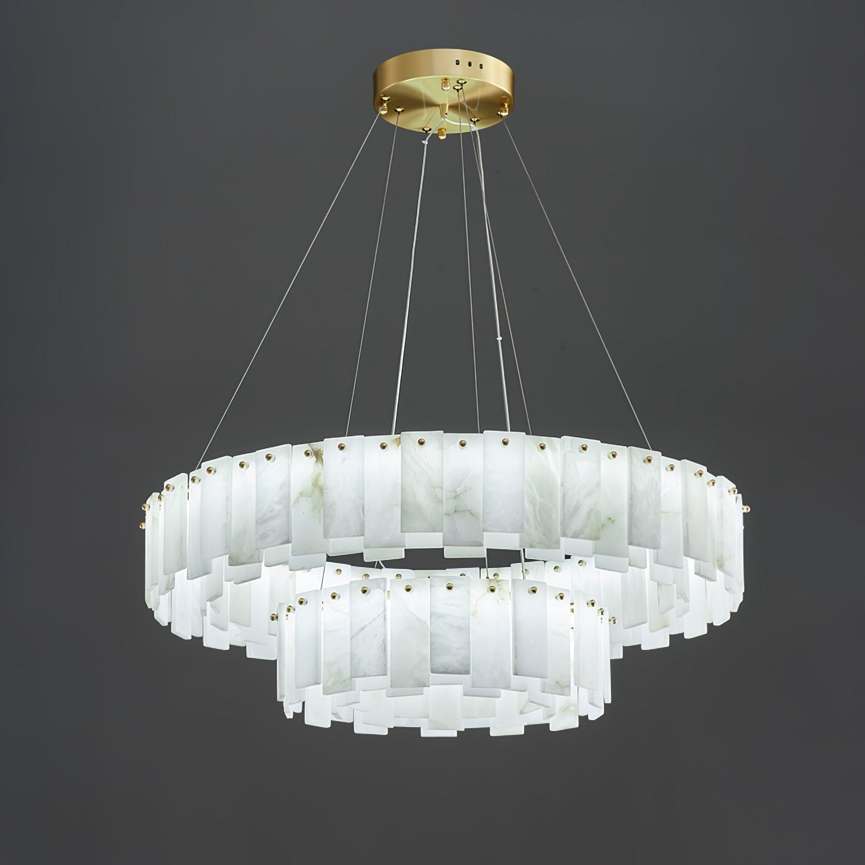 Vodore Alabaster Pendant Light Chandelier - Neutralighting