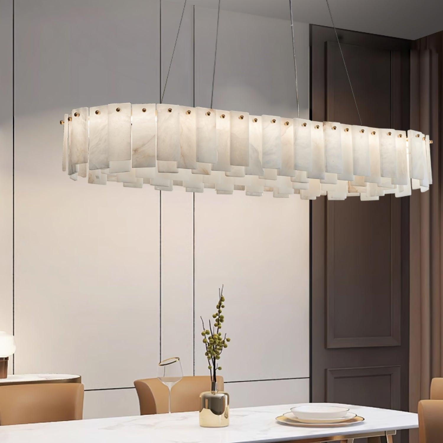 Vodore Alabaster Pendant Light Chandelier - Neutralighting