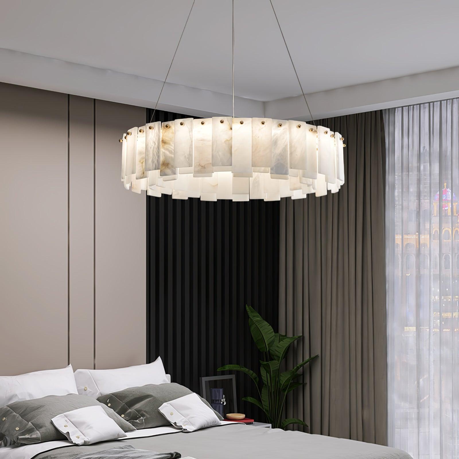 Vodore Alabaster Pendant Light Chandelier - Neutralighting