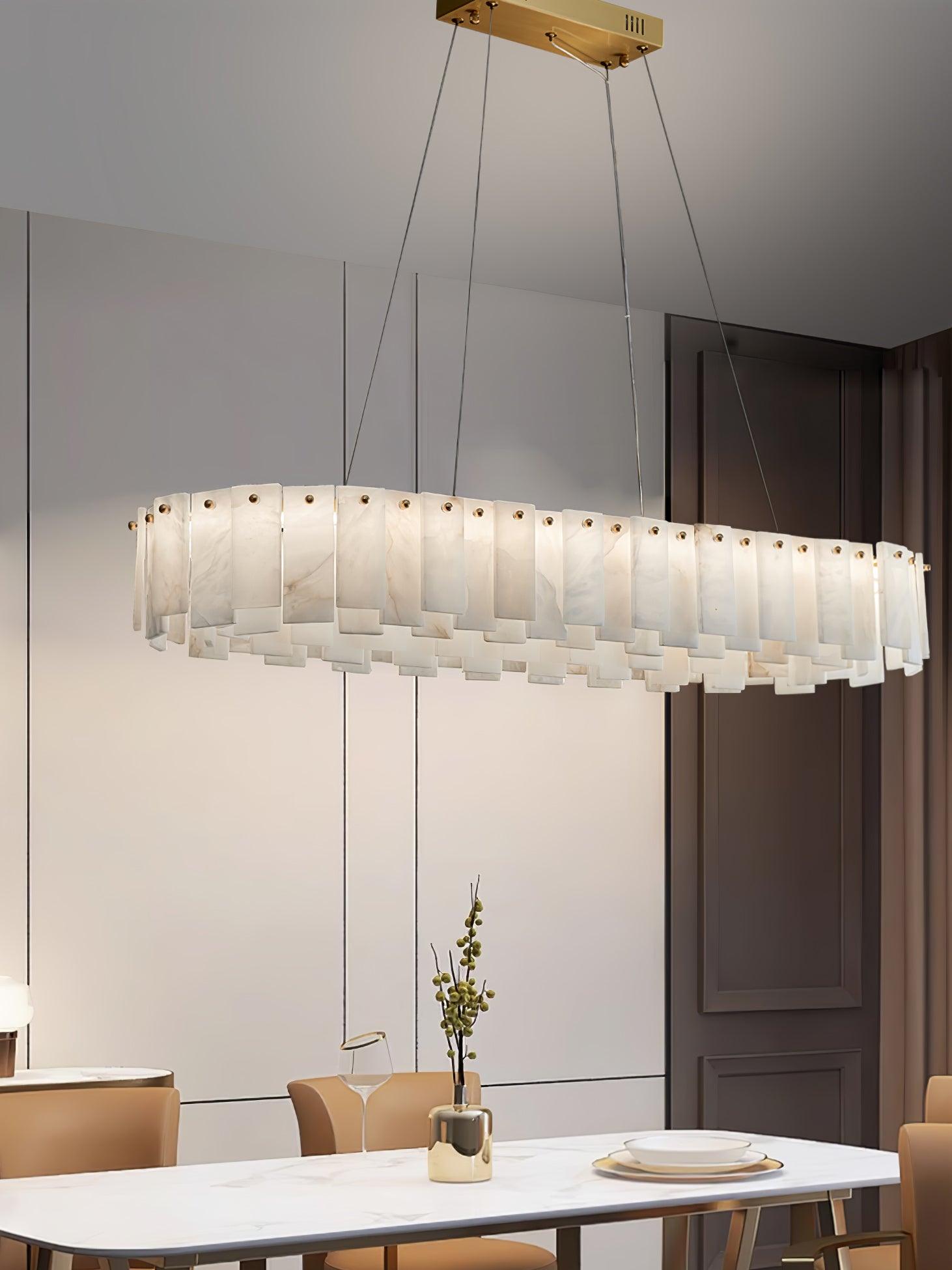 Vodore Alabaster Pendant Light Chandelier - Neutralighting