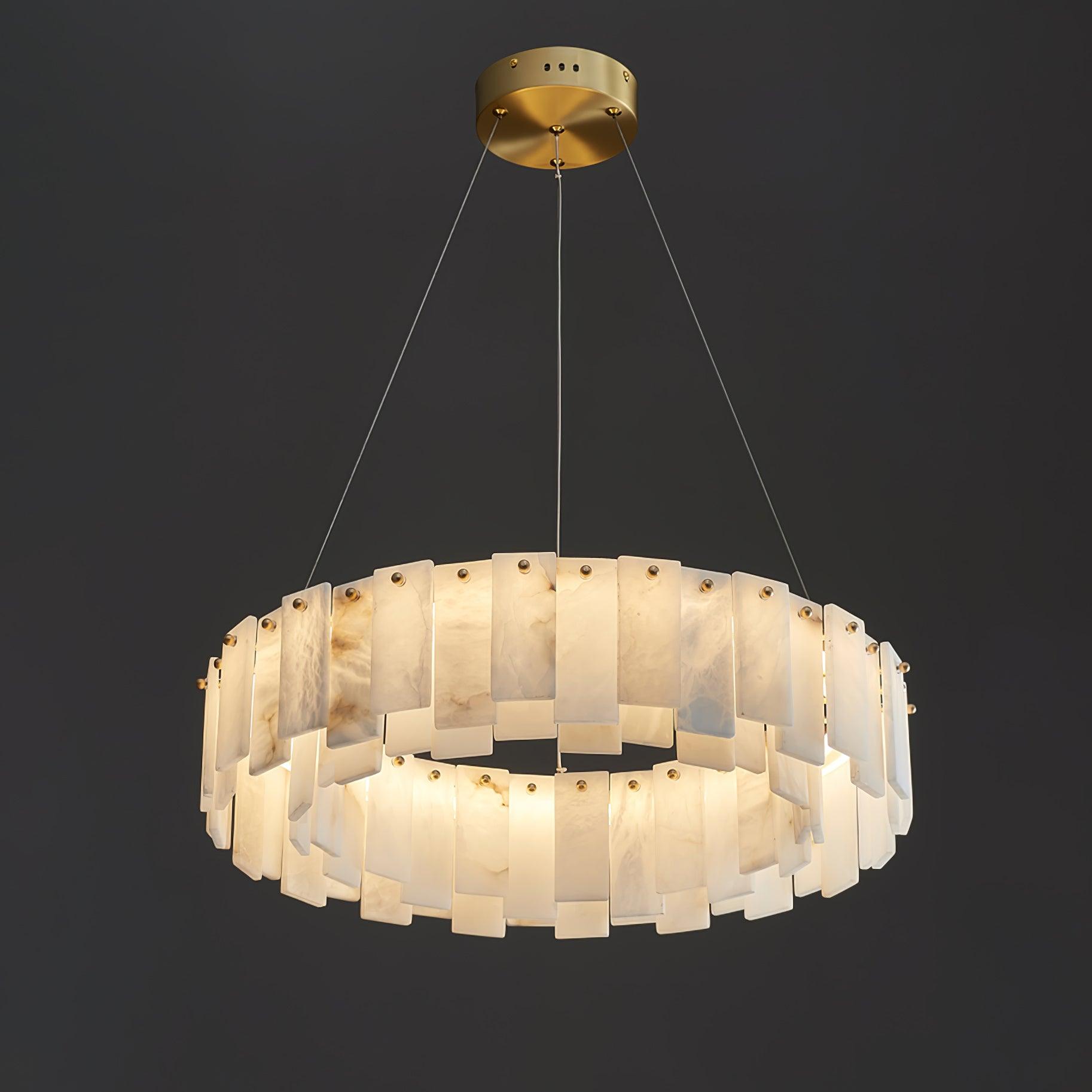 Vodore Alabaster Pendant Light Chandelier - Neutralighting