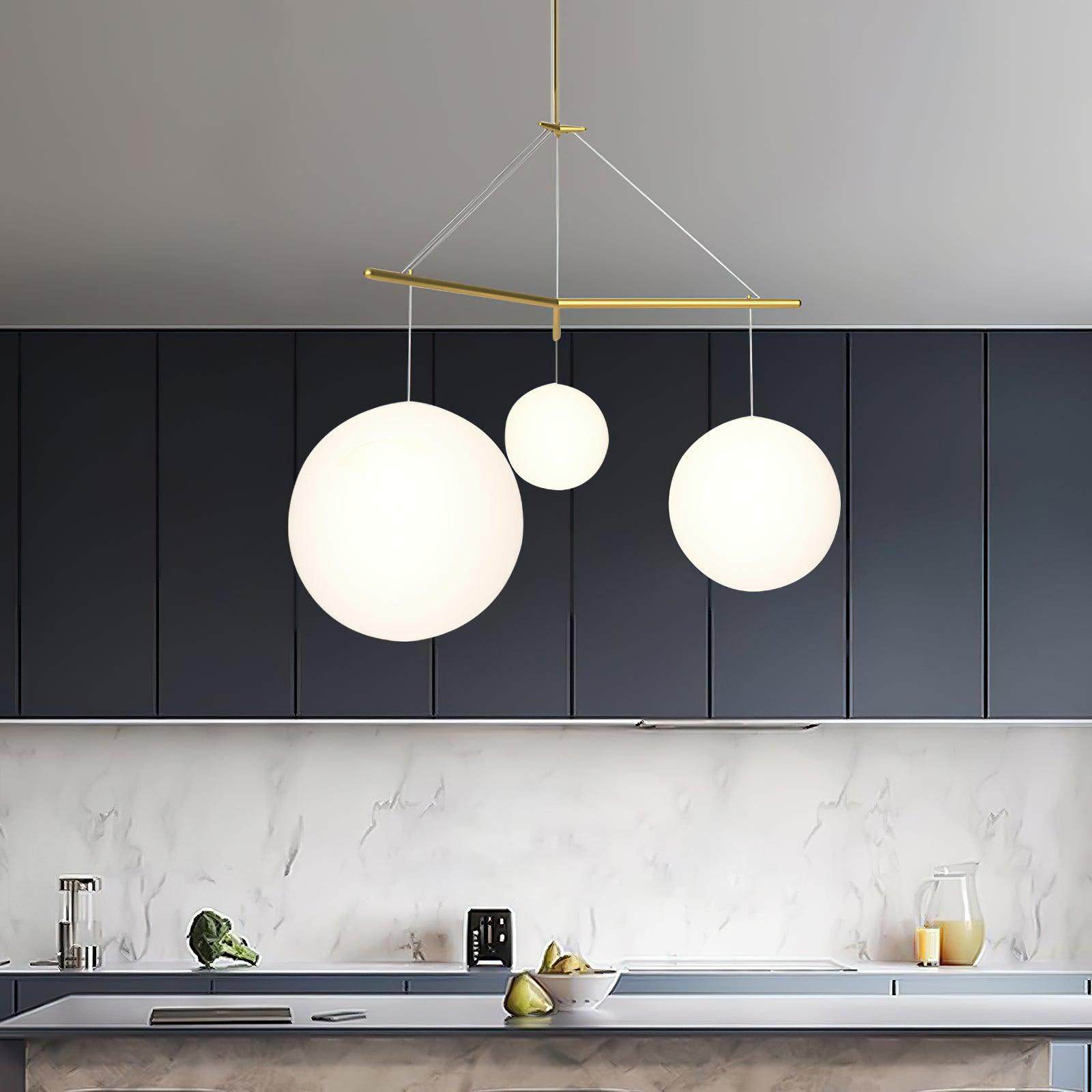 Triad Minimalistisch Glas Pendelleuchte-Letslighting