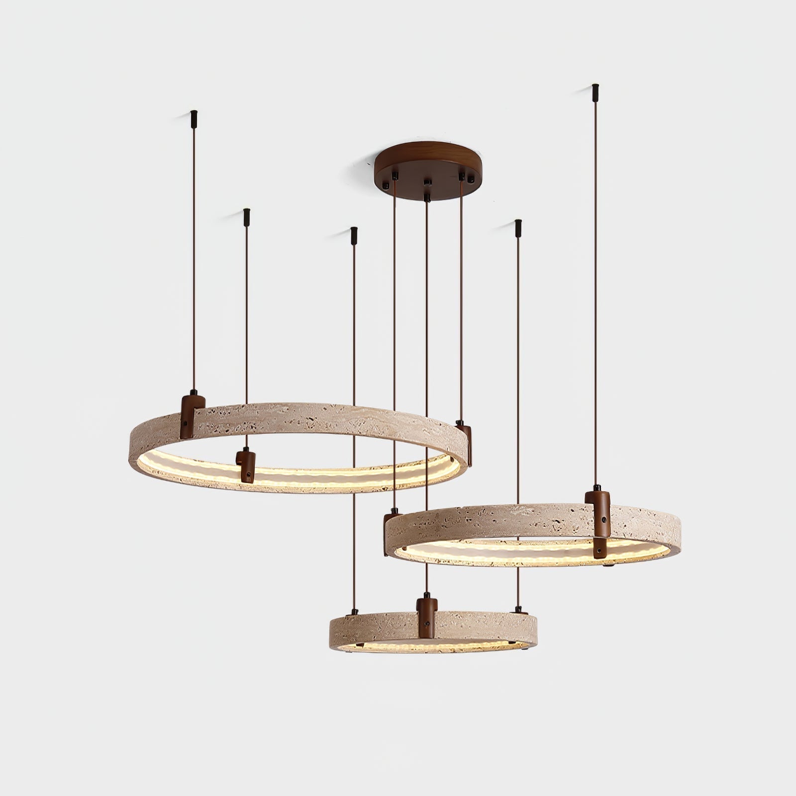 Orvinir Travertine Chandelier - Neutralighting