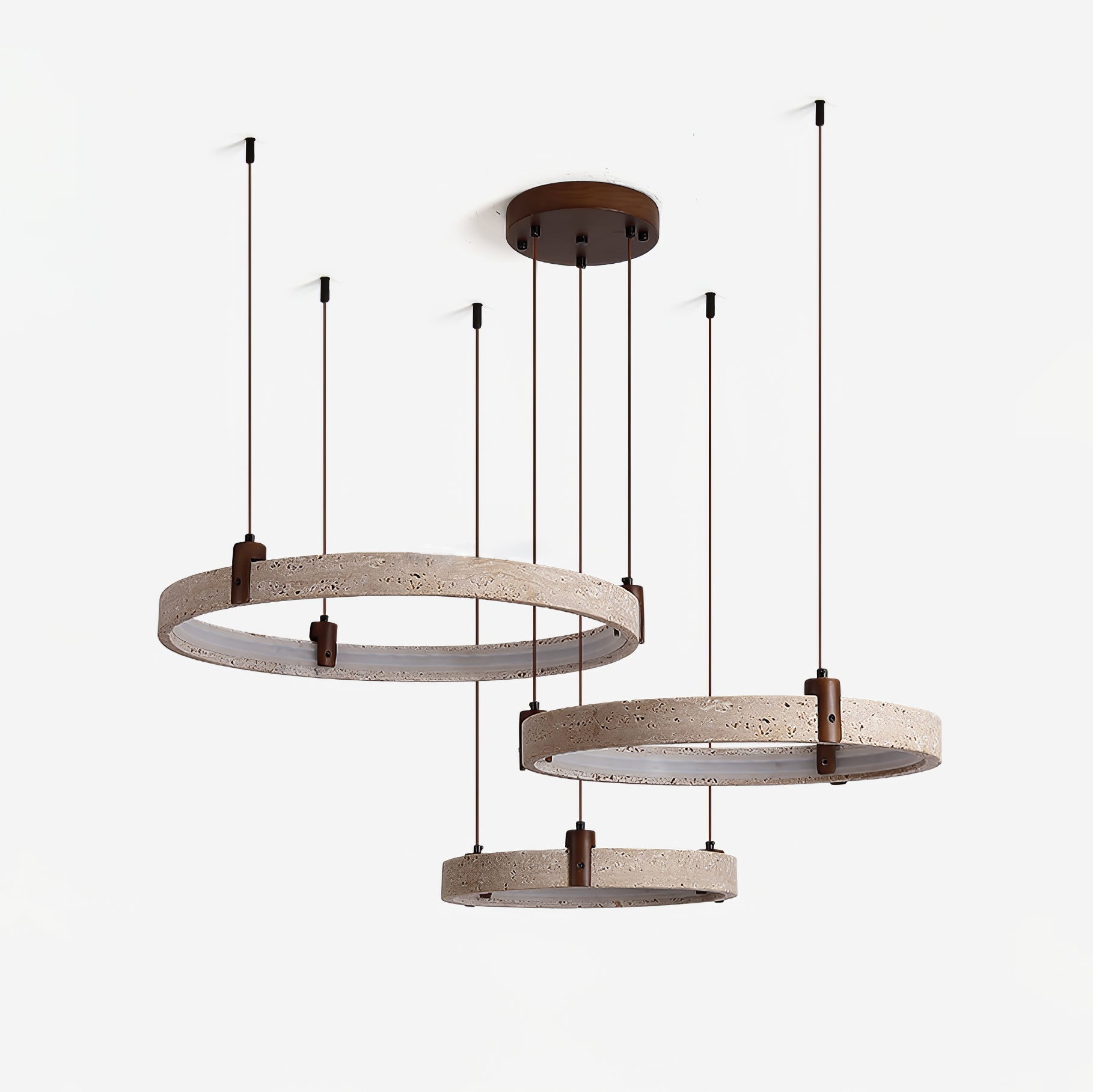 Orvinir Travertine Chandelier - Neutralighting